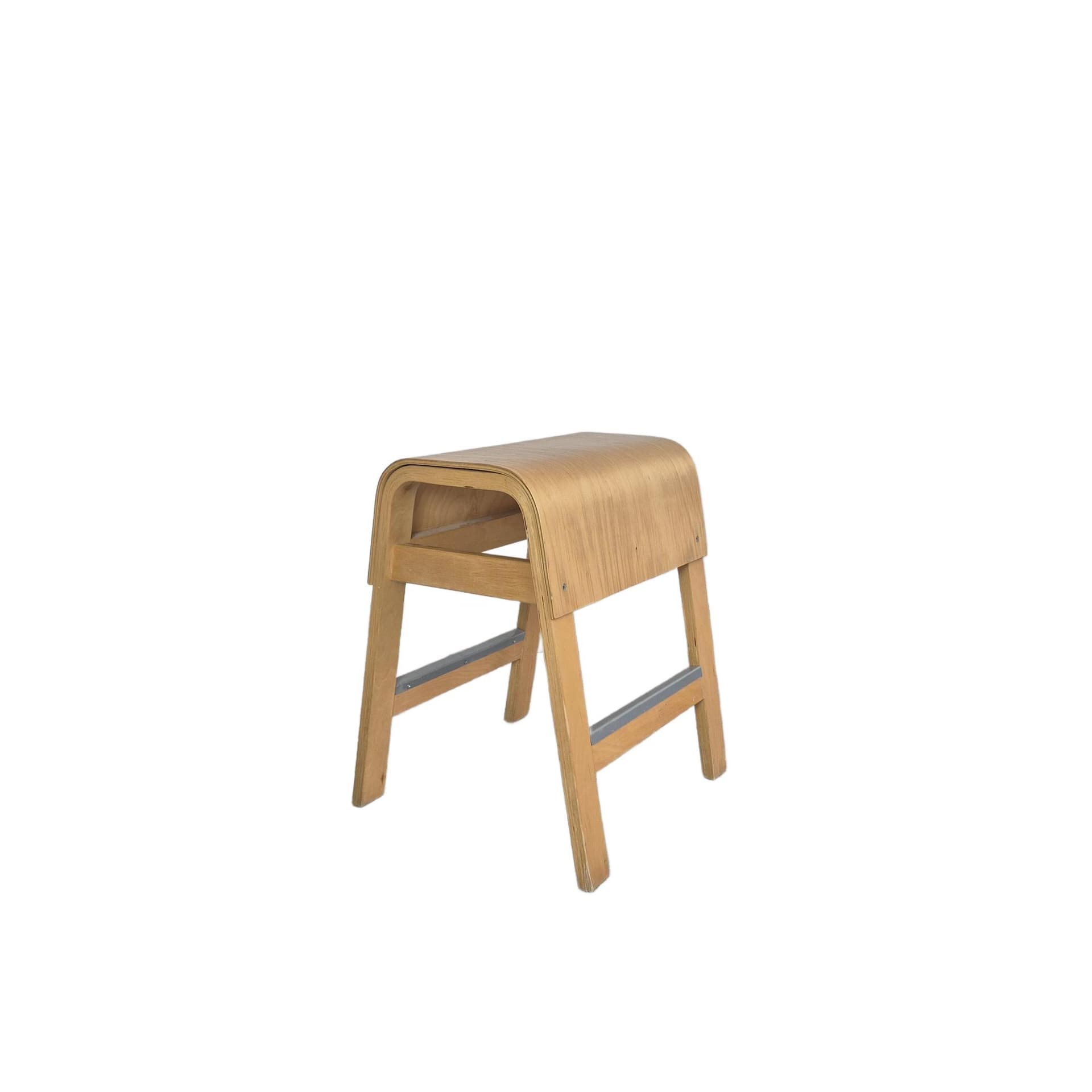 Stool Salve, brown plywood, by E. Johansson, Ikea, Sweden, 21st c.
