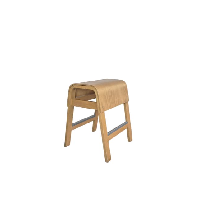 Stool Salve, brown plywood, by E. Johansson, Ikea, Sweden, 21st c. - DIMENSION