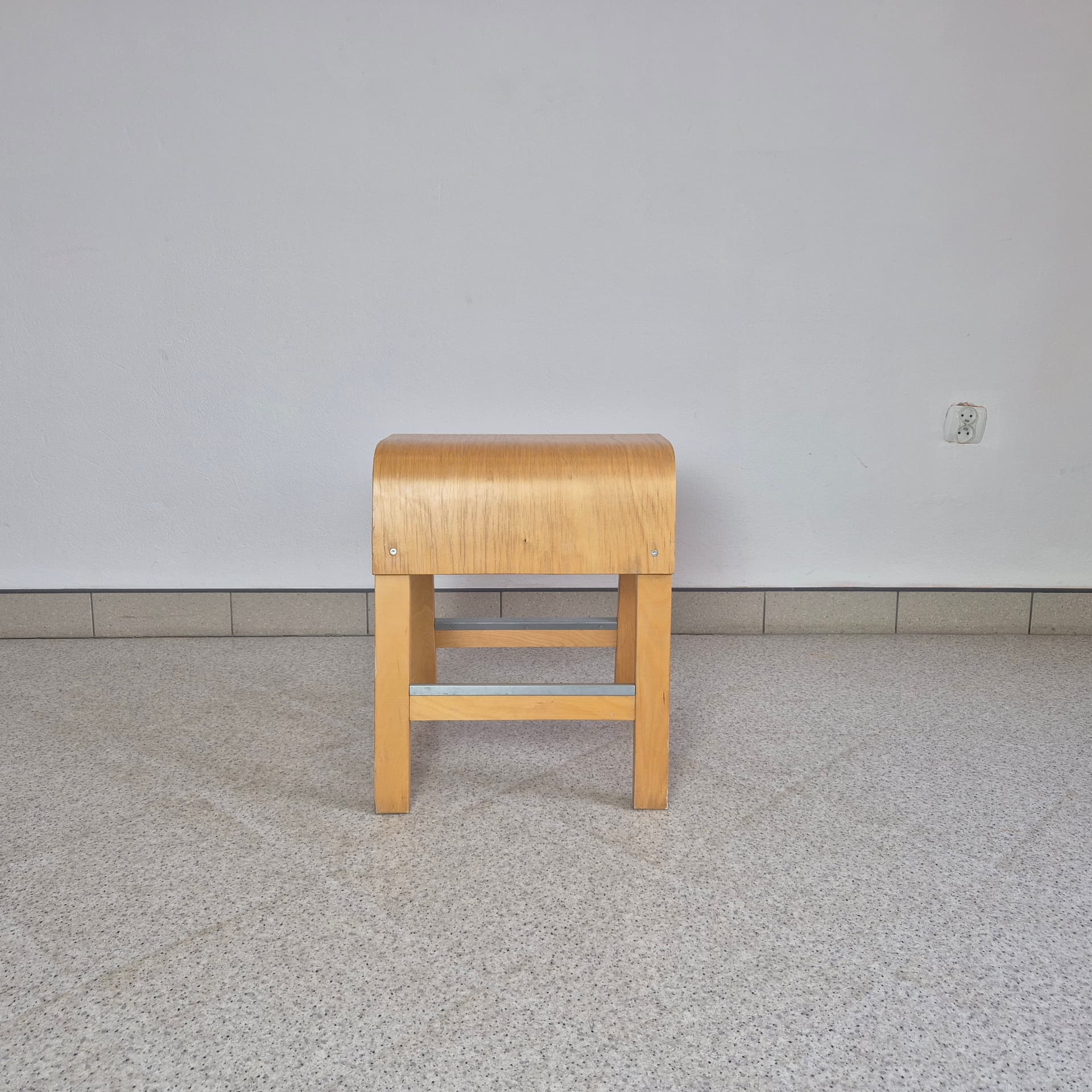 Stool Salve, brown plywood, by E. Johansson, Ikea, Sweden, 21st c. - 243400