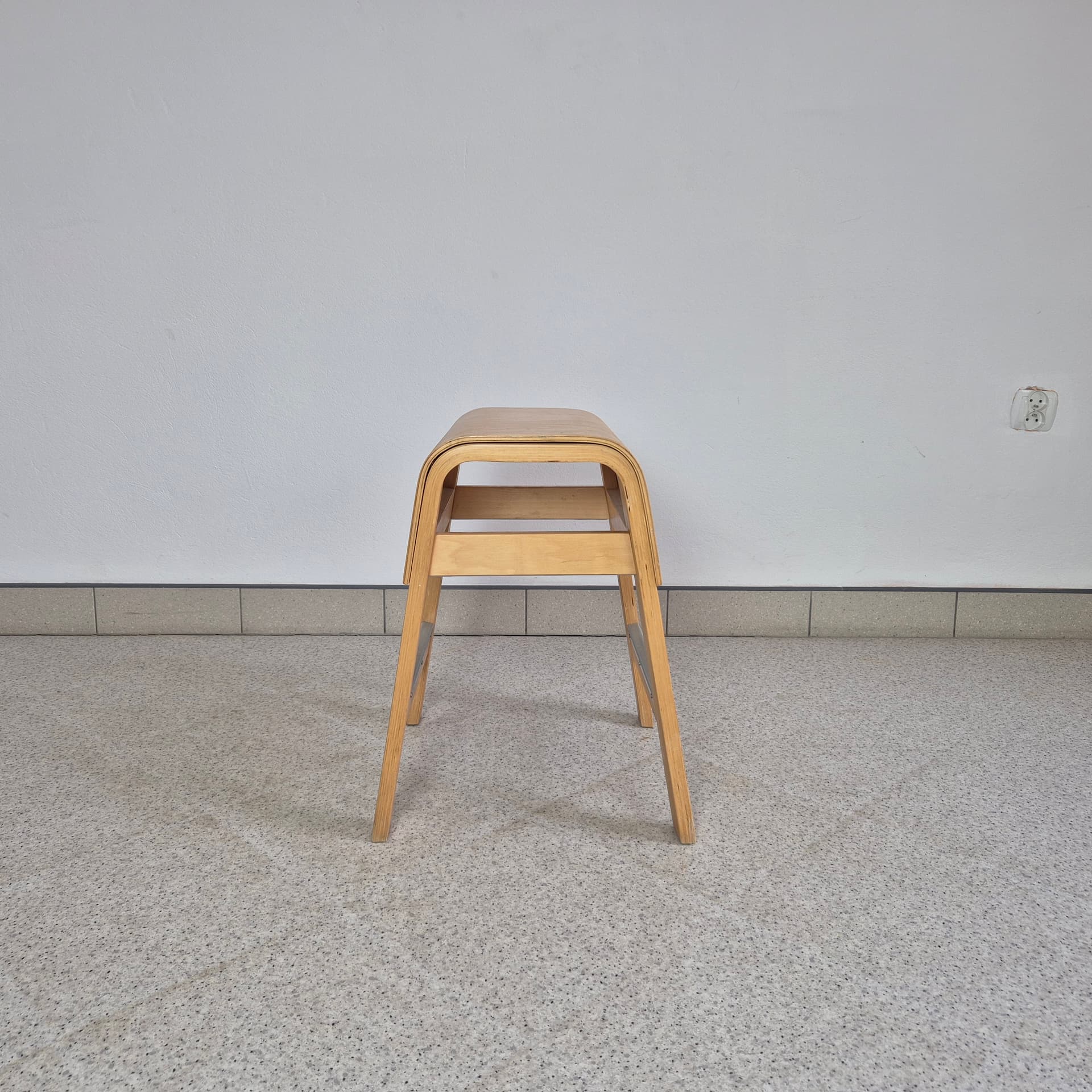 Stool Salve, brown plywood, by E. Johansson, Ikea, Sweden, 21st c. - 243399