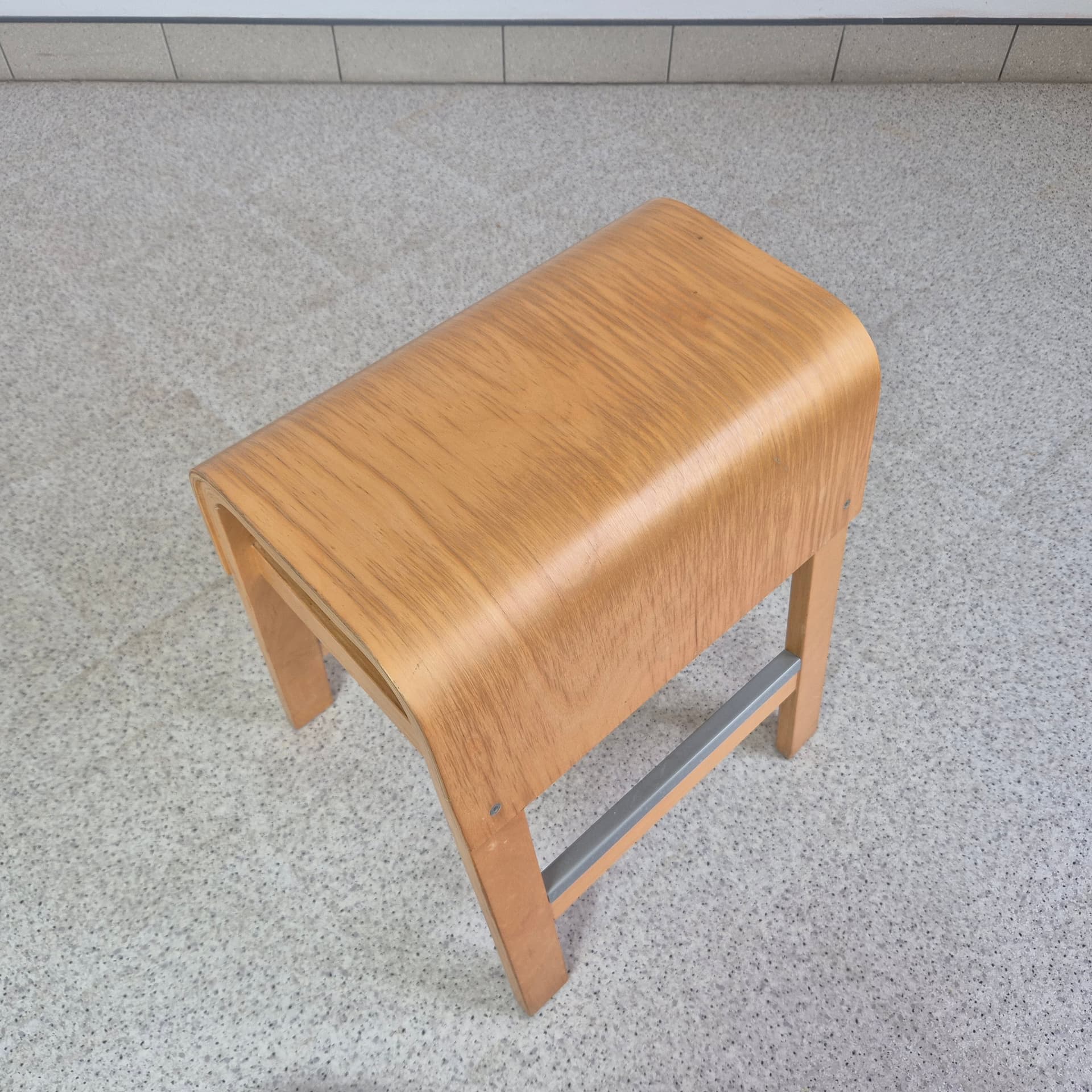 Stool Salve, brown plywood, by E. Johansson, Ikea, Sweden, 21st c. - 243398