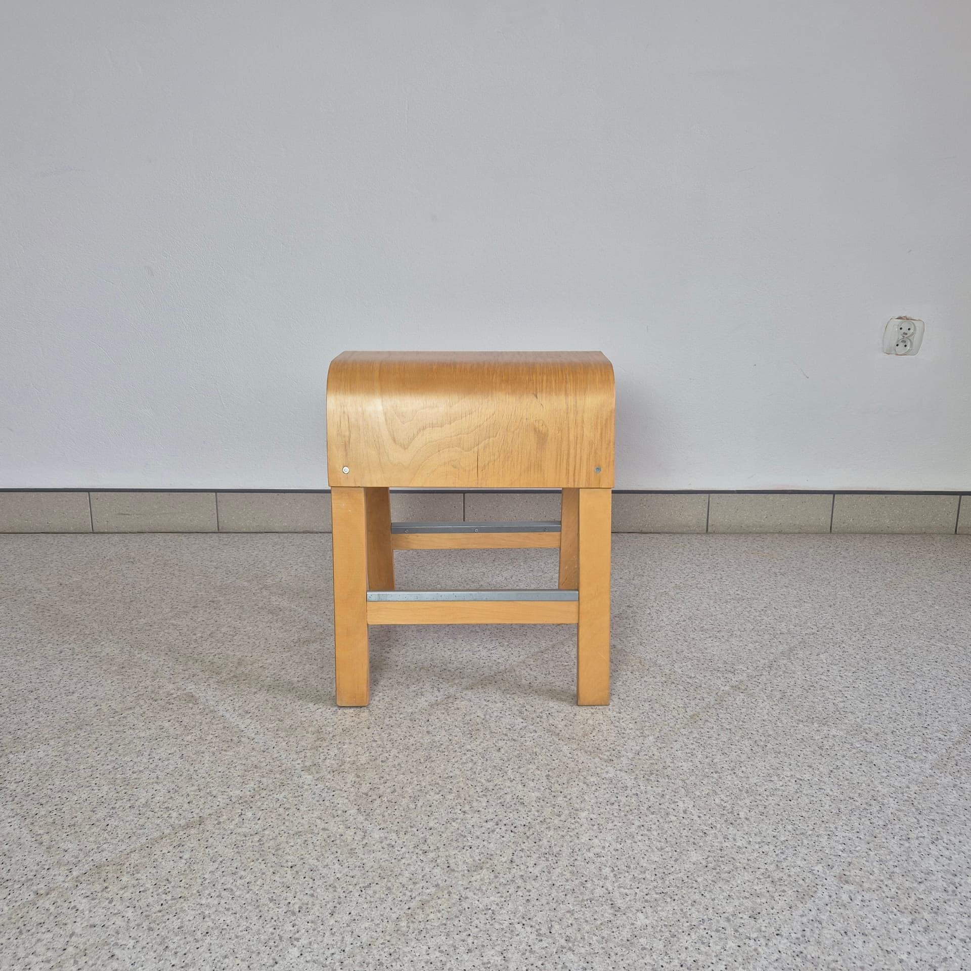 Stool Salve, brown plywood, by E. Johansson, Ikea, Sweden, 21st c. - 243401