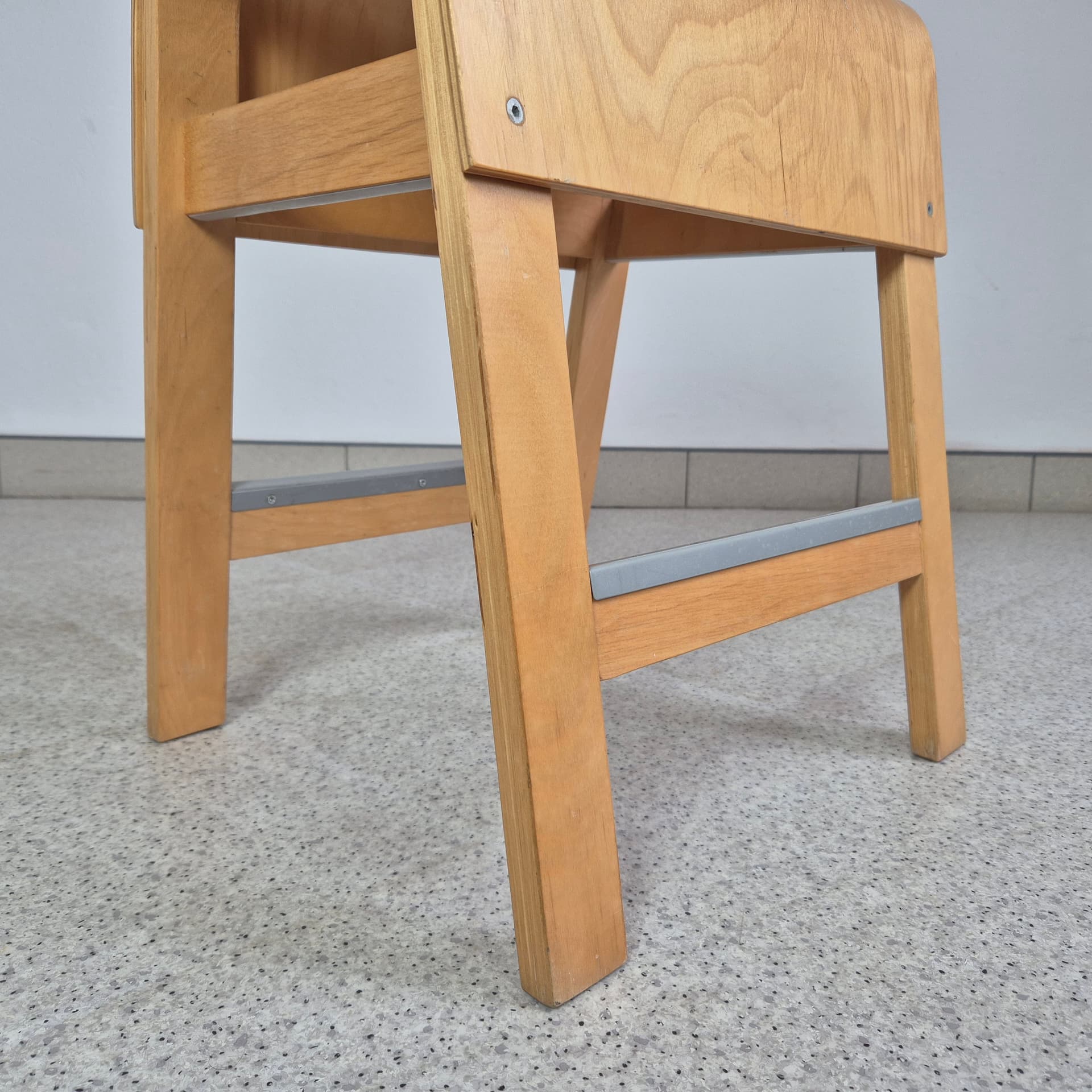 Stool Salve, brown plywood, by E. Johansson, Ikea, Sweden, 21st c. - 243397
