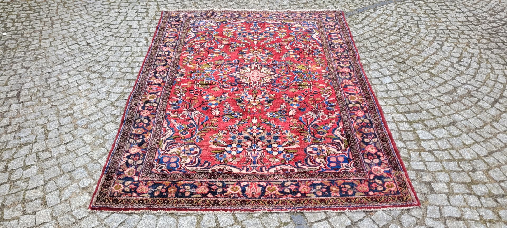 Rug Sarough 210x153 cm, multicolor wool, Iran, early 20th c. - 243471