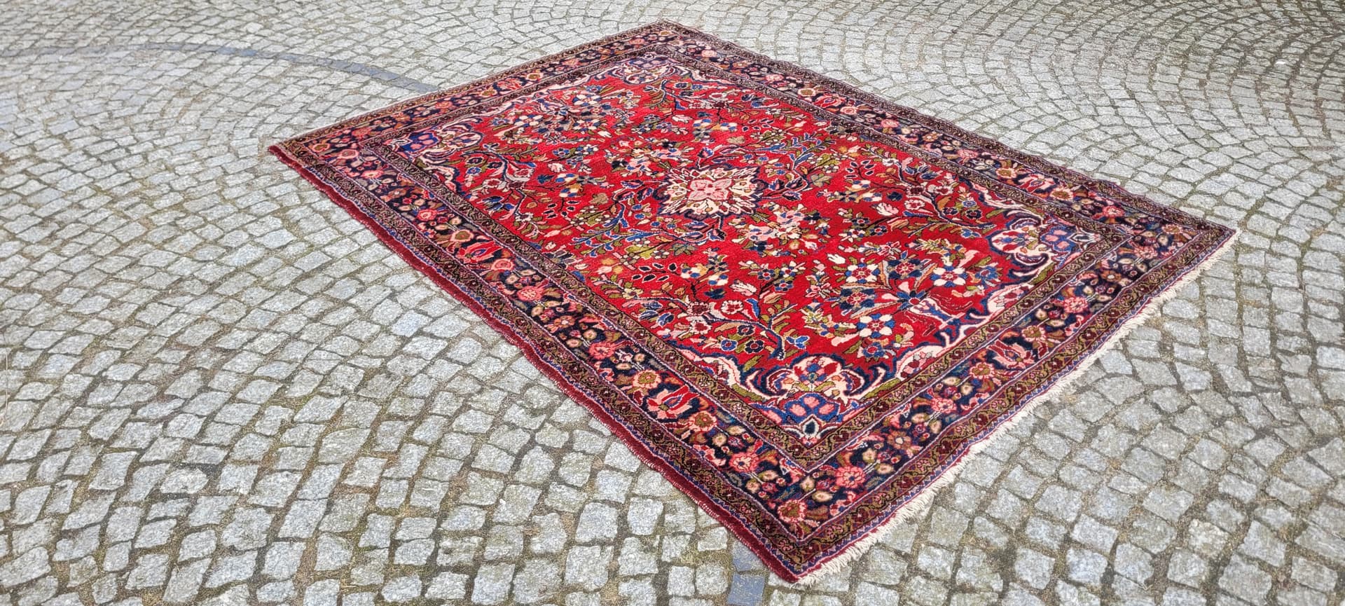 Rug Sarough 210x153 cm, multicolor wool, Iran, early 20th c. - 243472