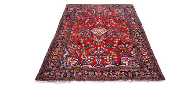 Rug Sarough 210x153 cm, multicolor wool, Iran, early 20th c. - DIMENSION