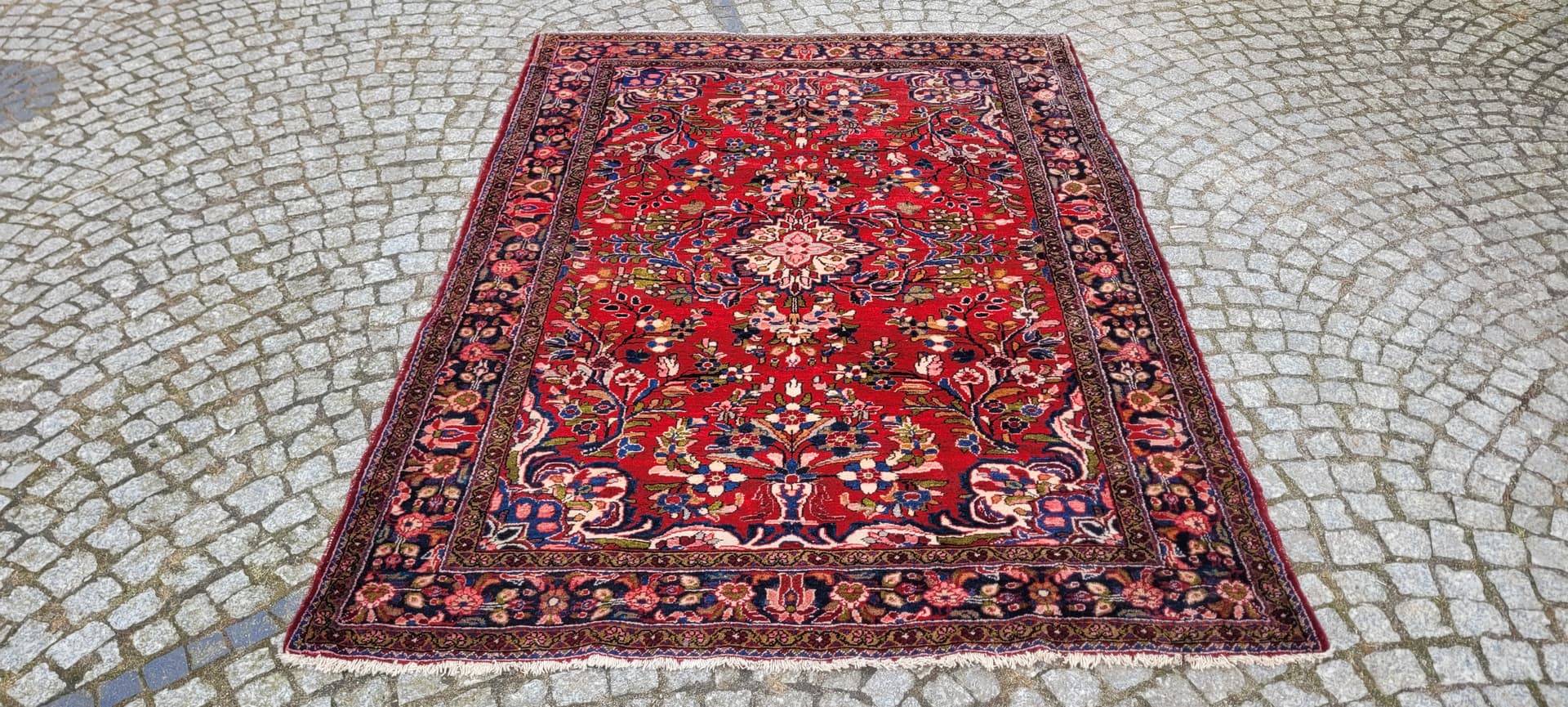 Rug Sarough 210x153 cm, multicolor wool, Iran, early 20th c. - 243462