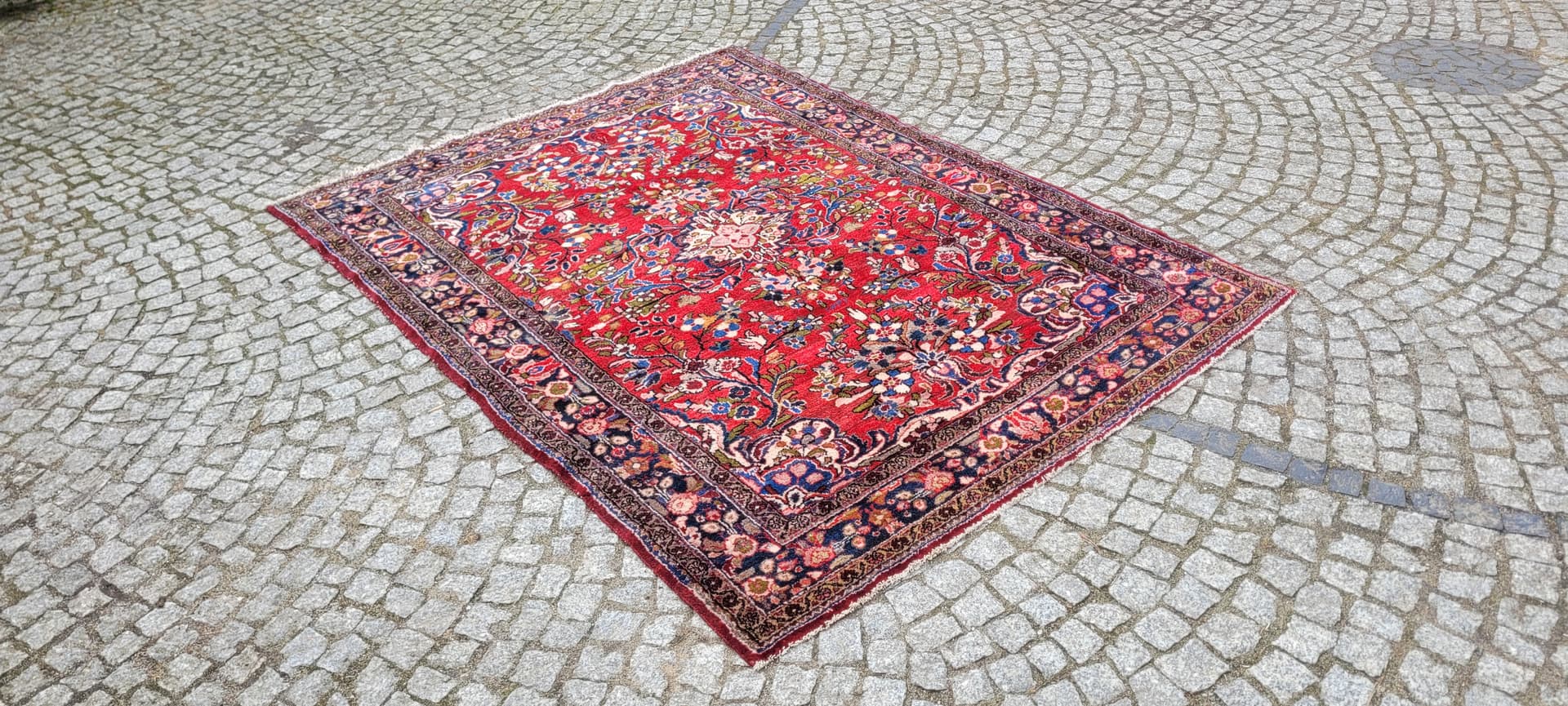 Rug Sarough 210x153 cm, multicolor wool, Iran, early 20th c. - 243463