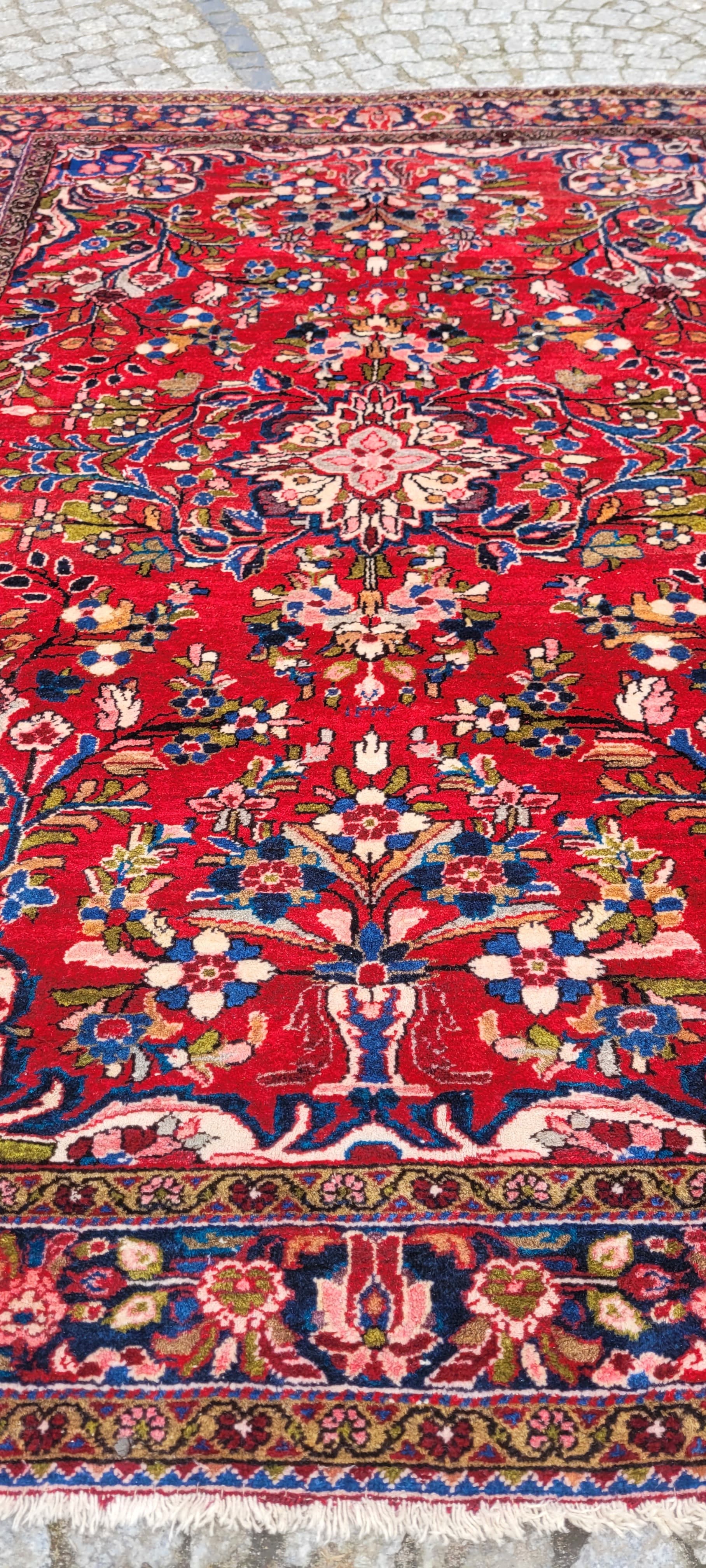 Rug Sarough 210x153 cm, multicolor wool, Iran, early 20th c. - 243465