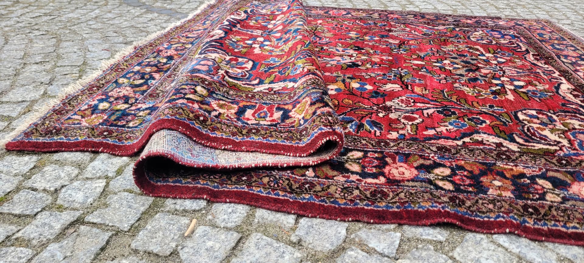 Rug Sarough 210x153 cm, multicolor wool, Iran, early 20th c. - 243466