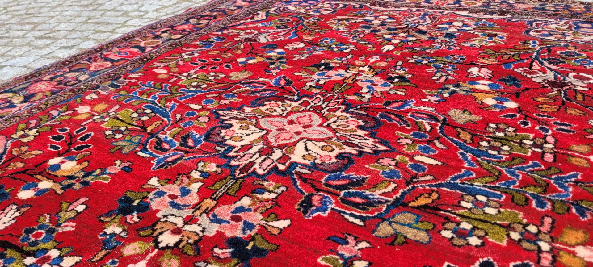 Rug Sarough 210x153 cm, multicolor wool, Iran, early 20th c. - 243464