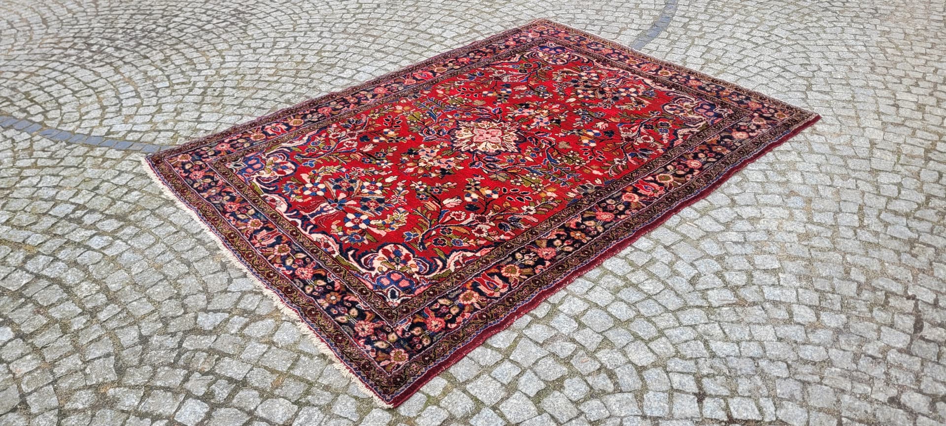 Rug Sarough 210x153 cm, multicolor wool, Iran, early 20th c. - 243467