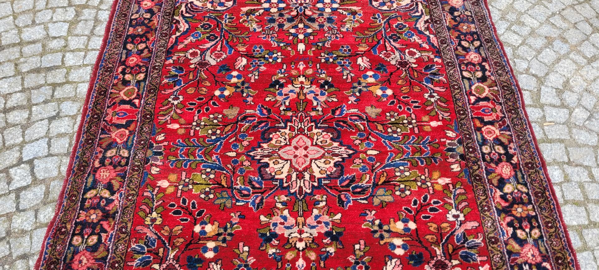 Rug Sarough 210x153 cm, multicolor wool, Iran, early 20th c. - 243473