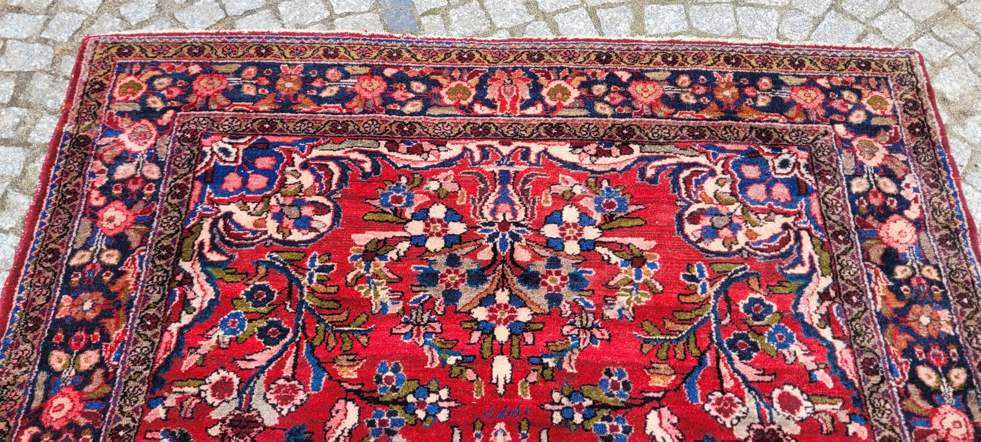 Rug Sarough 210x153 cm, multicolor wool, Iran, early 20th c. - 243475