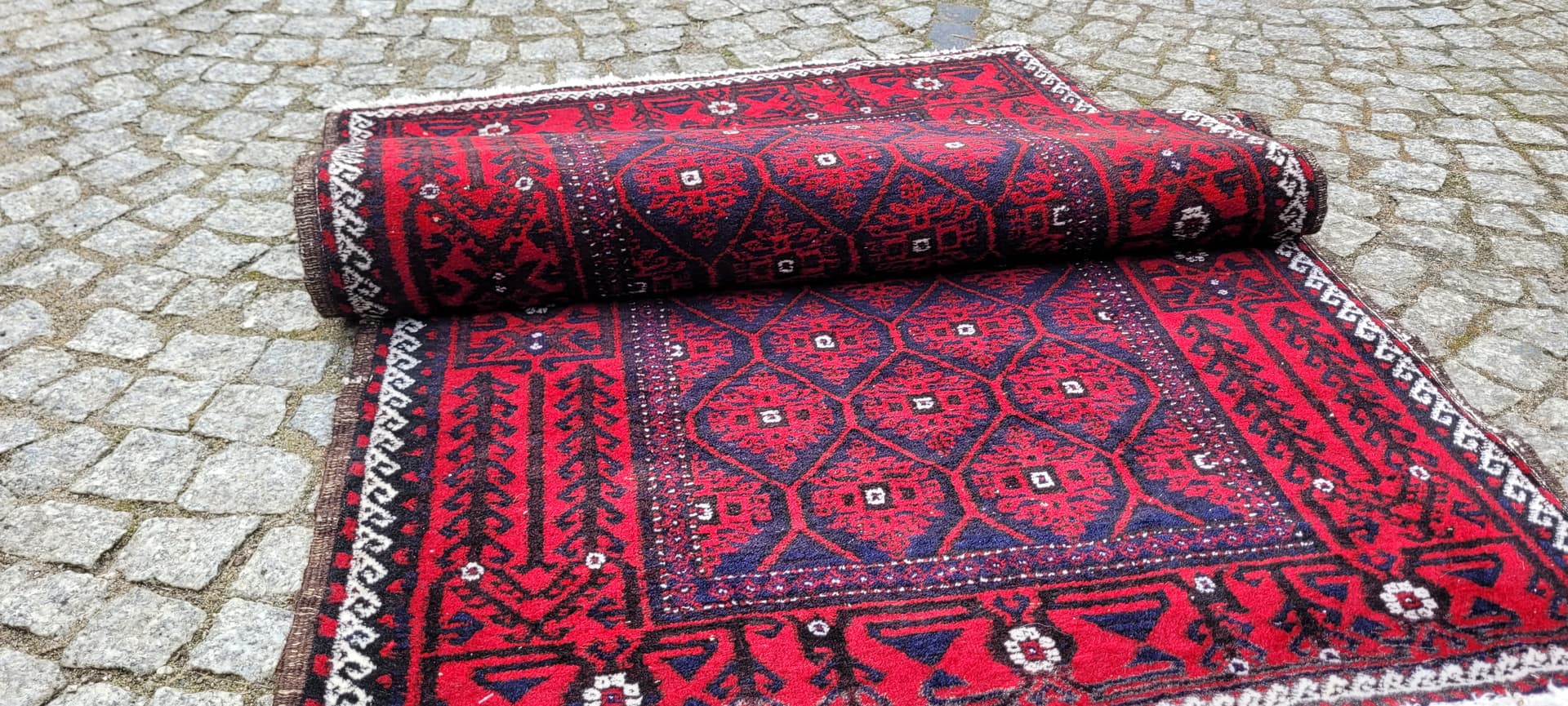 Dywan Beluch, 92x160 cm, czerwony, wełna, Iran, lata 80. - 243493