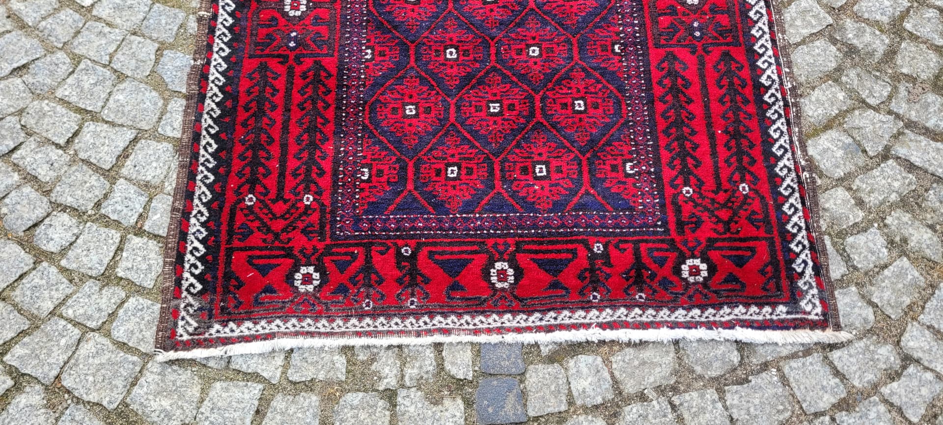 Dywan Beluch, 92x160 cm, czerwony, wełna, Iran, lata 80. - 243494