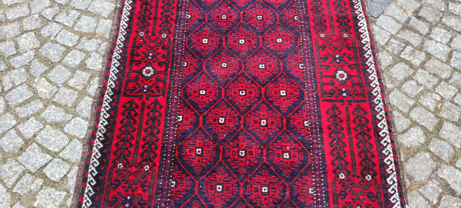 Dywan Beluch, 92x160 cm, czerwony, wełna, Iran, lata 80. - 243497