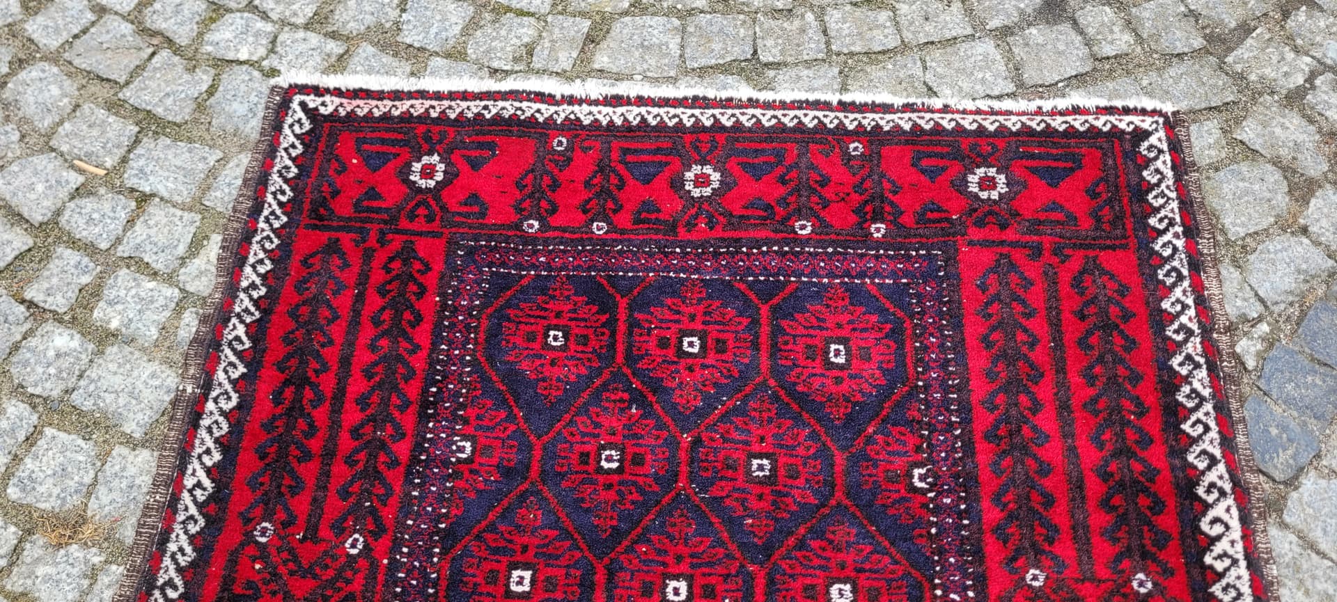 Dywan Beluch, 92x160 cm, czerwony, wełna, Iran, lata 80. - 243492