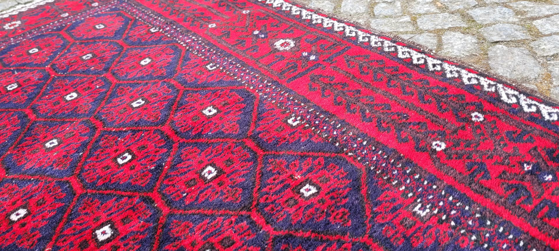 Dywan Beluch, 92x160 cm, czerwony, wełna, Iran, lata 80. - 243496