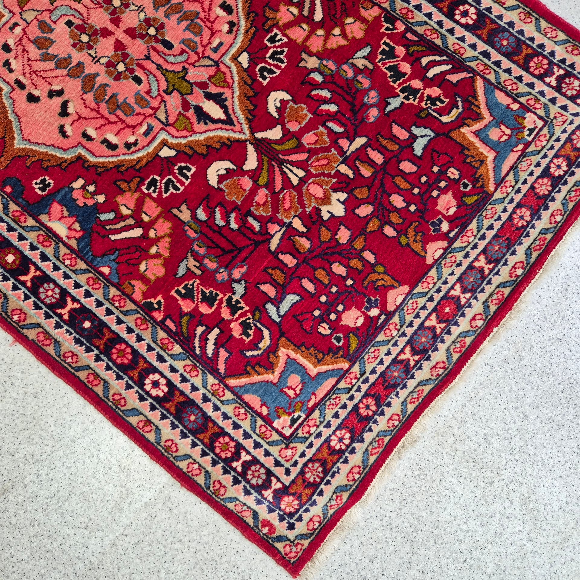 Dywan Lilian 180x110 cm, multikolor, wełna, Iran, lata 60. - 243525