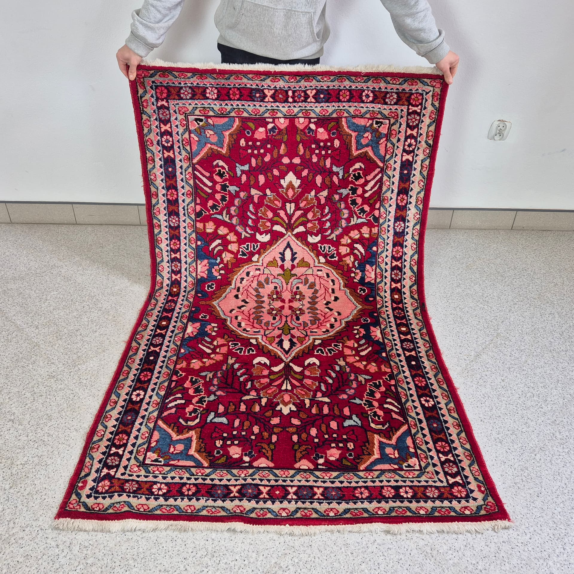 Dywan Lilian 180x110 cm, multikolor, wełna, Iran, lata 60. - 243524