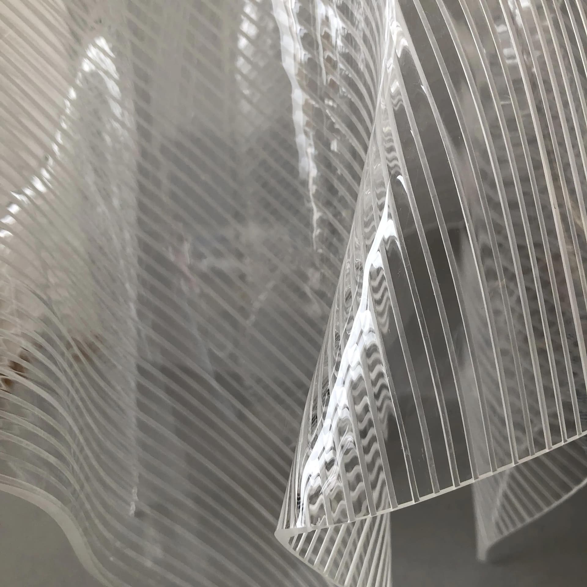 Pendant Lamp Space Age, transparent, acrylic, Germany, 1970s. - 18021