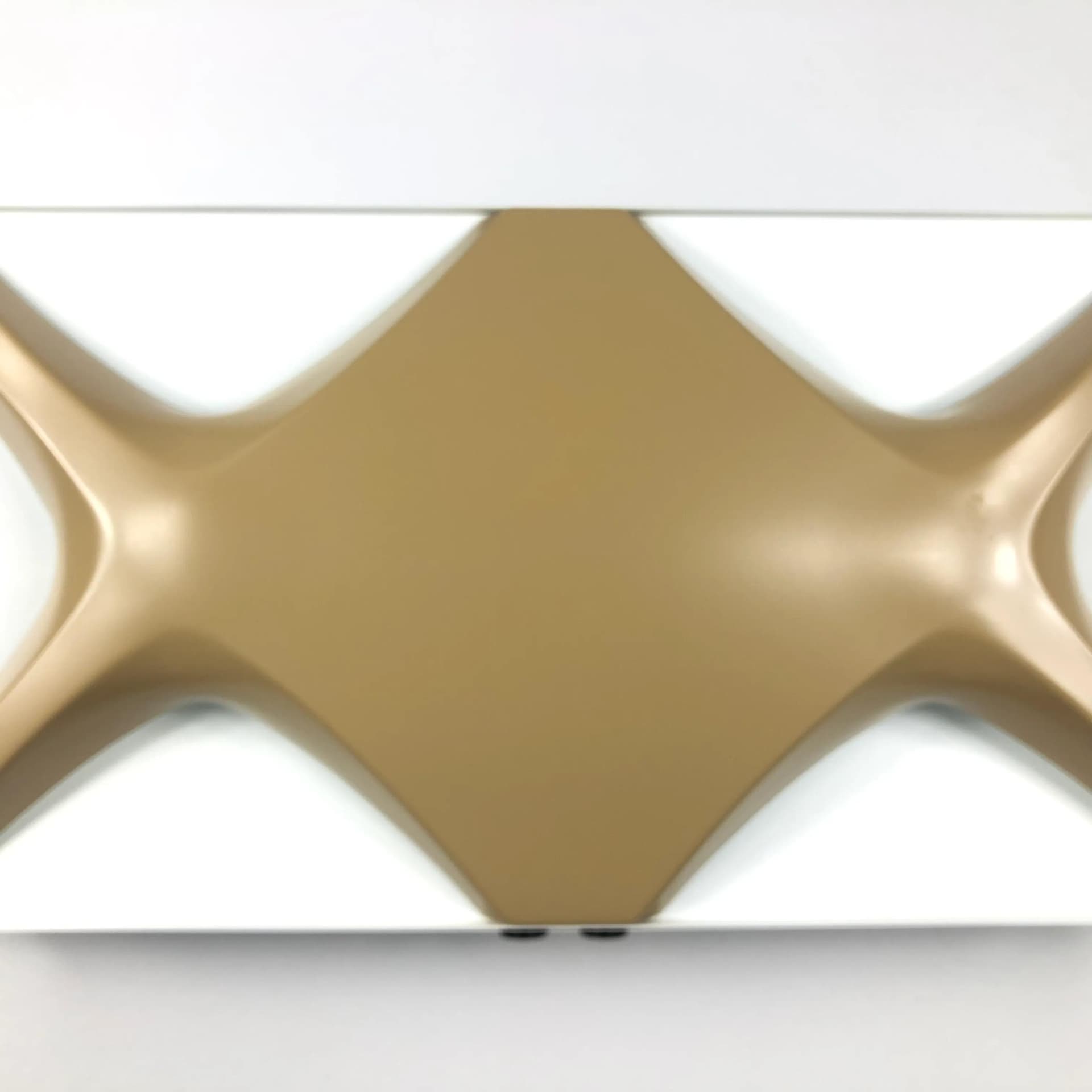 Para kinkietów, Space Age, brązowy, metal, proj. K. Link, Niemcy, lata 70. - 18008