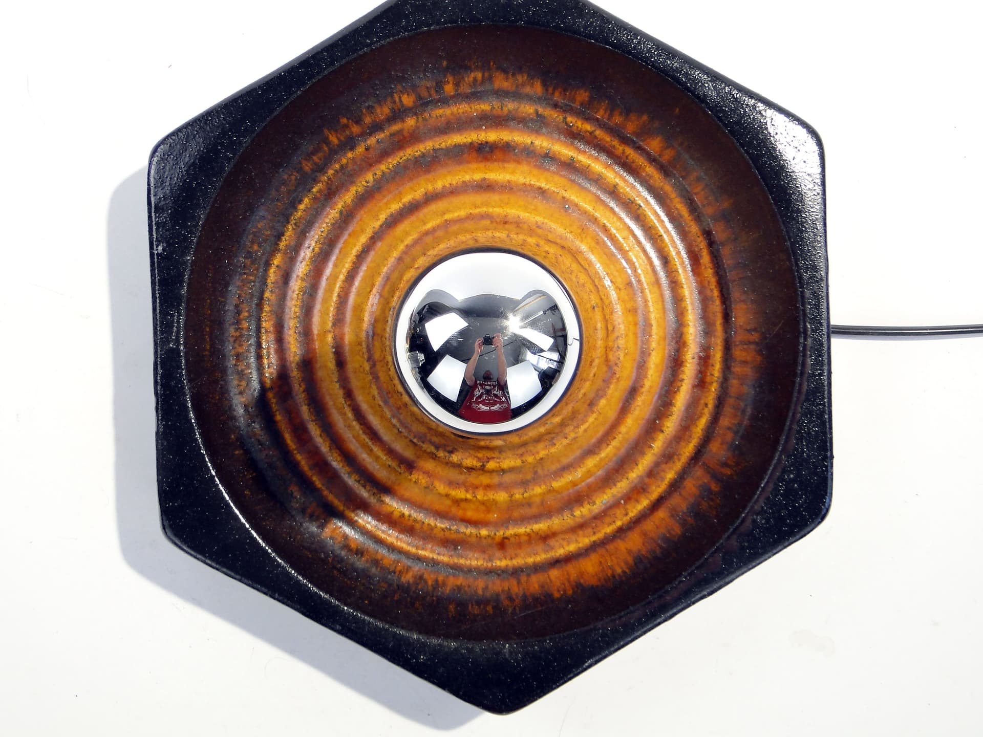 Wall sconce PAN Keramik, yellow ceramics, Germany, 1970s. - 1815