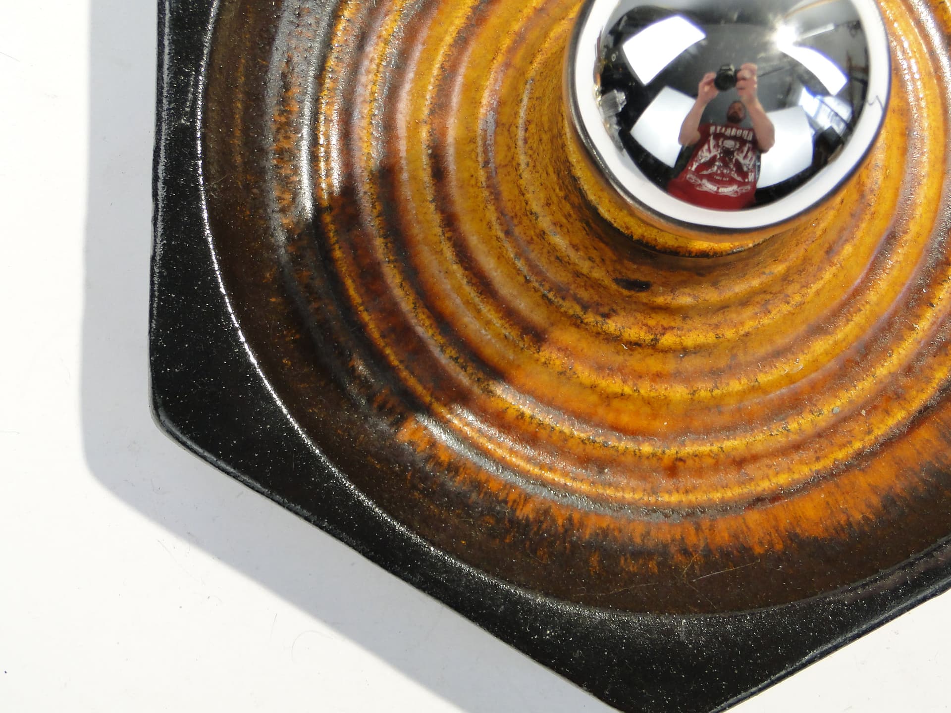 Wall sconce PAN Keramik, yellow ceramics, Germany, 1970s. - 1817