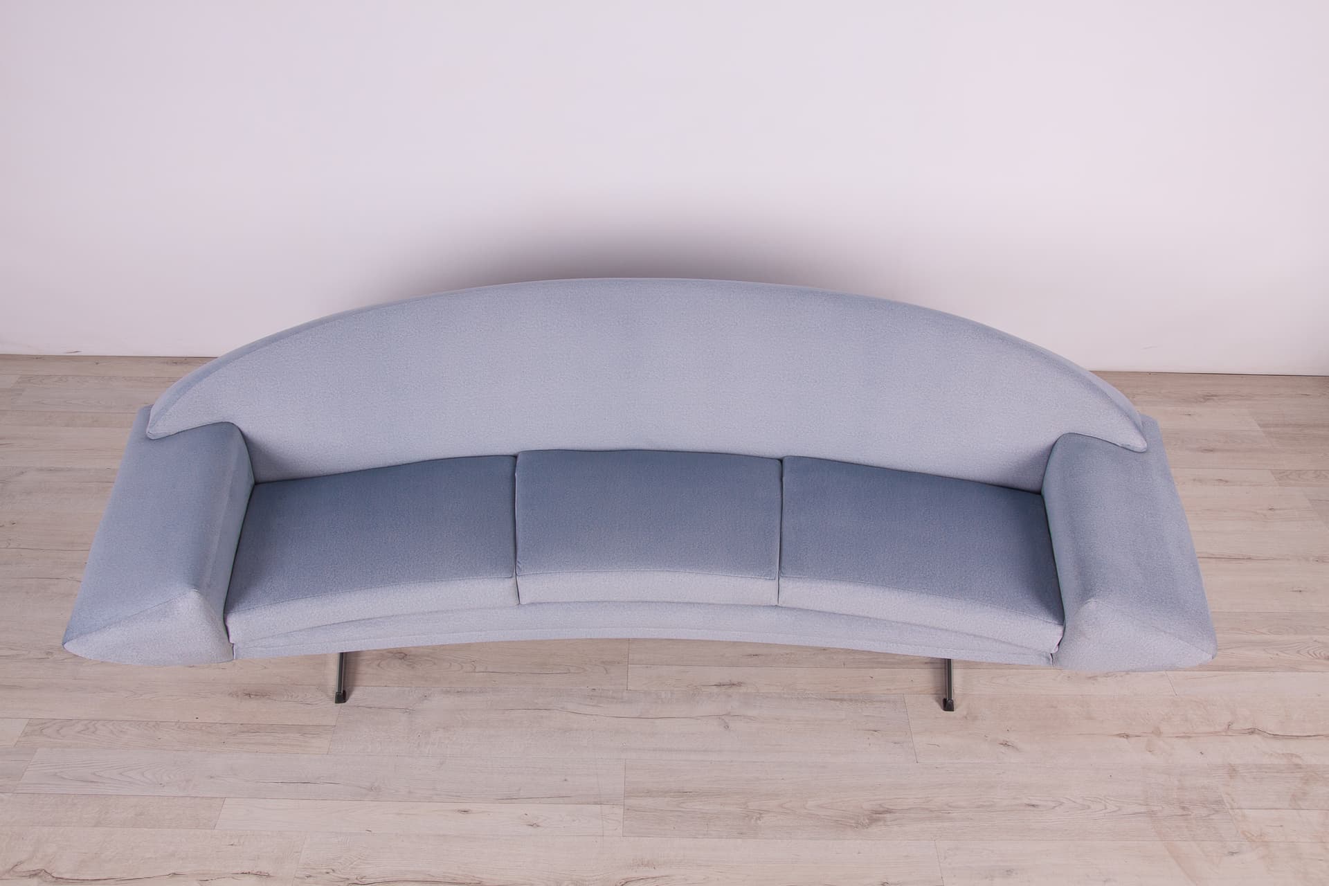 Lounge set Capri, blue velvet, chrome, by J. Andersen, Sweden, 1960s. - 246711