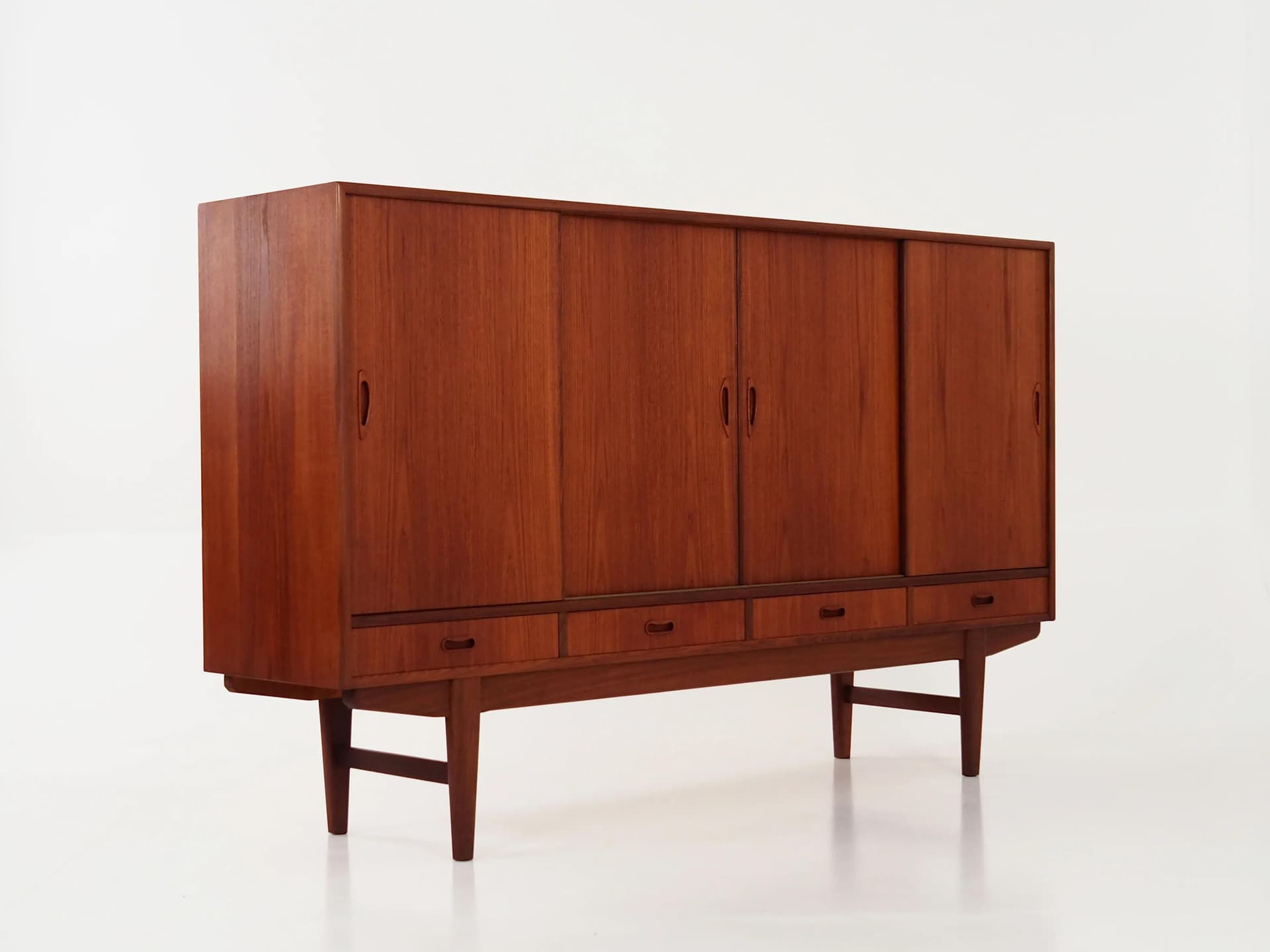 Highboard, teak brązowy, Dania, lata 70. - 18110