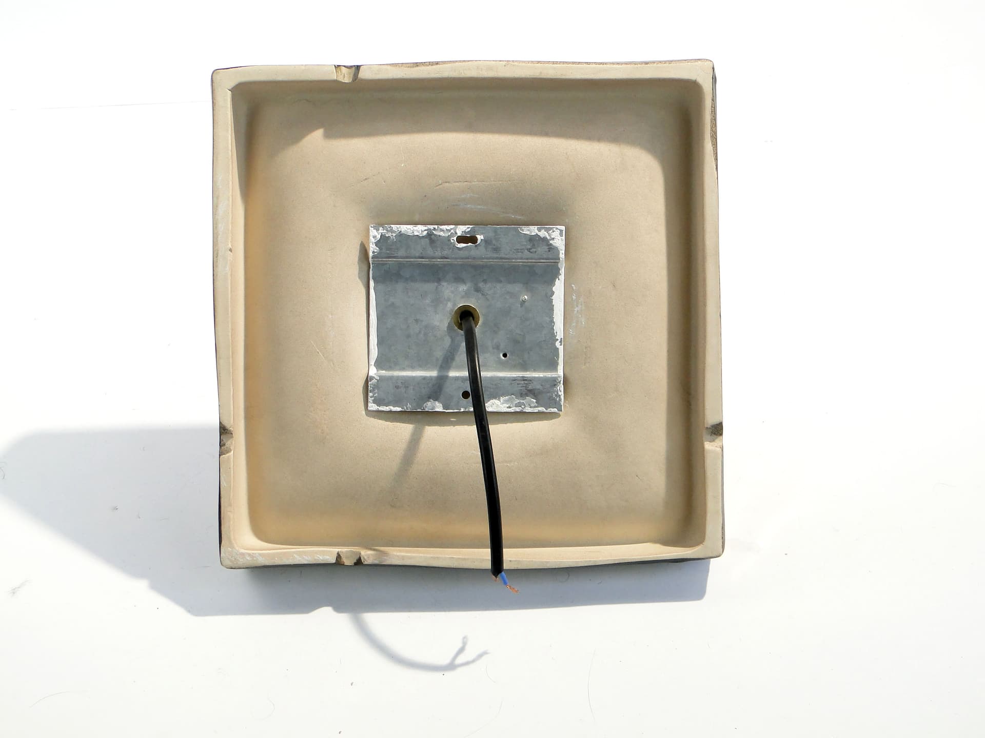 Wall sconce, dark brown, ceramics, Germany, 1970s. - 1845