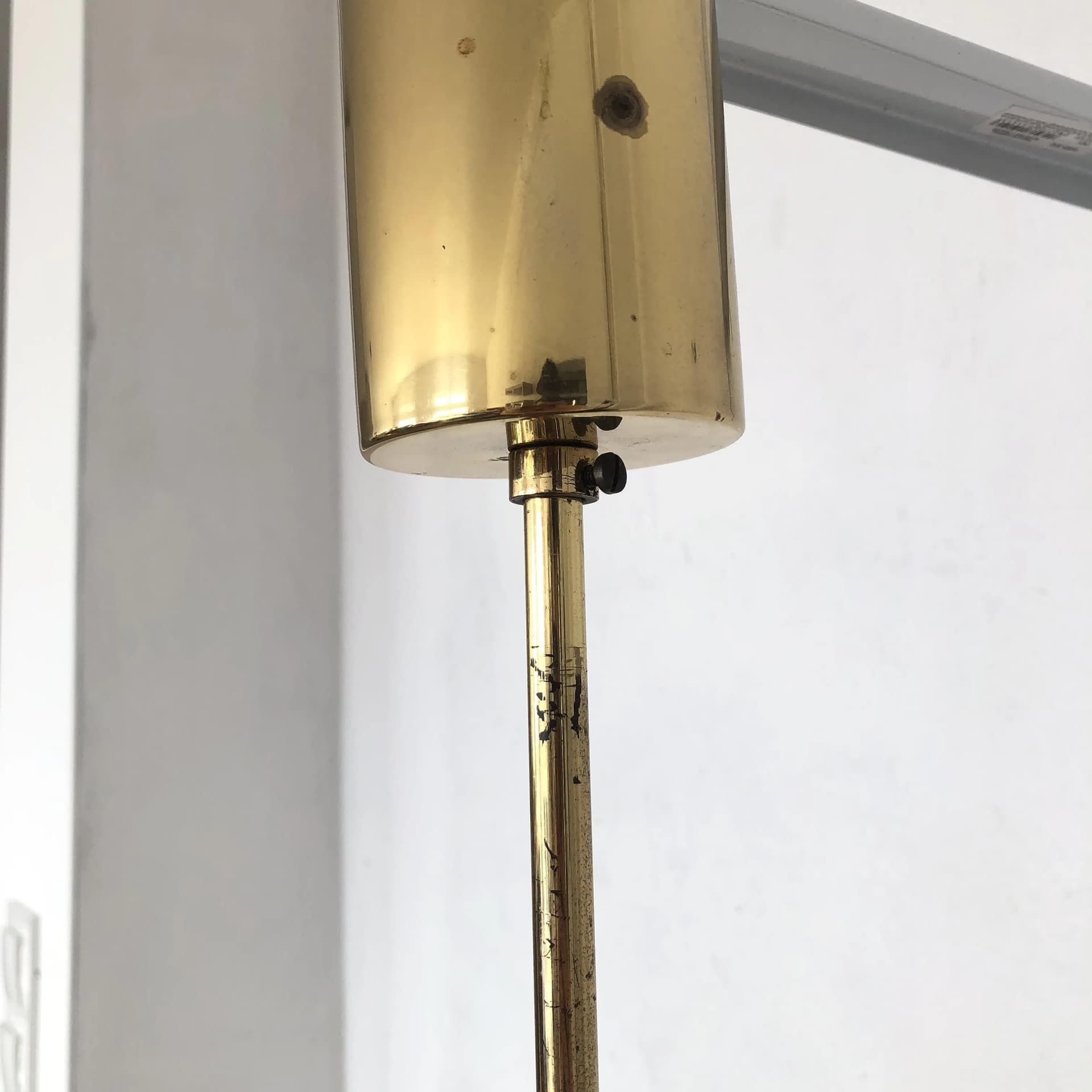 Żyrandol, złoty, mosiądz, Cosack Leuchten, Niemcy, lata 70. - 18199