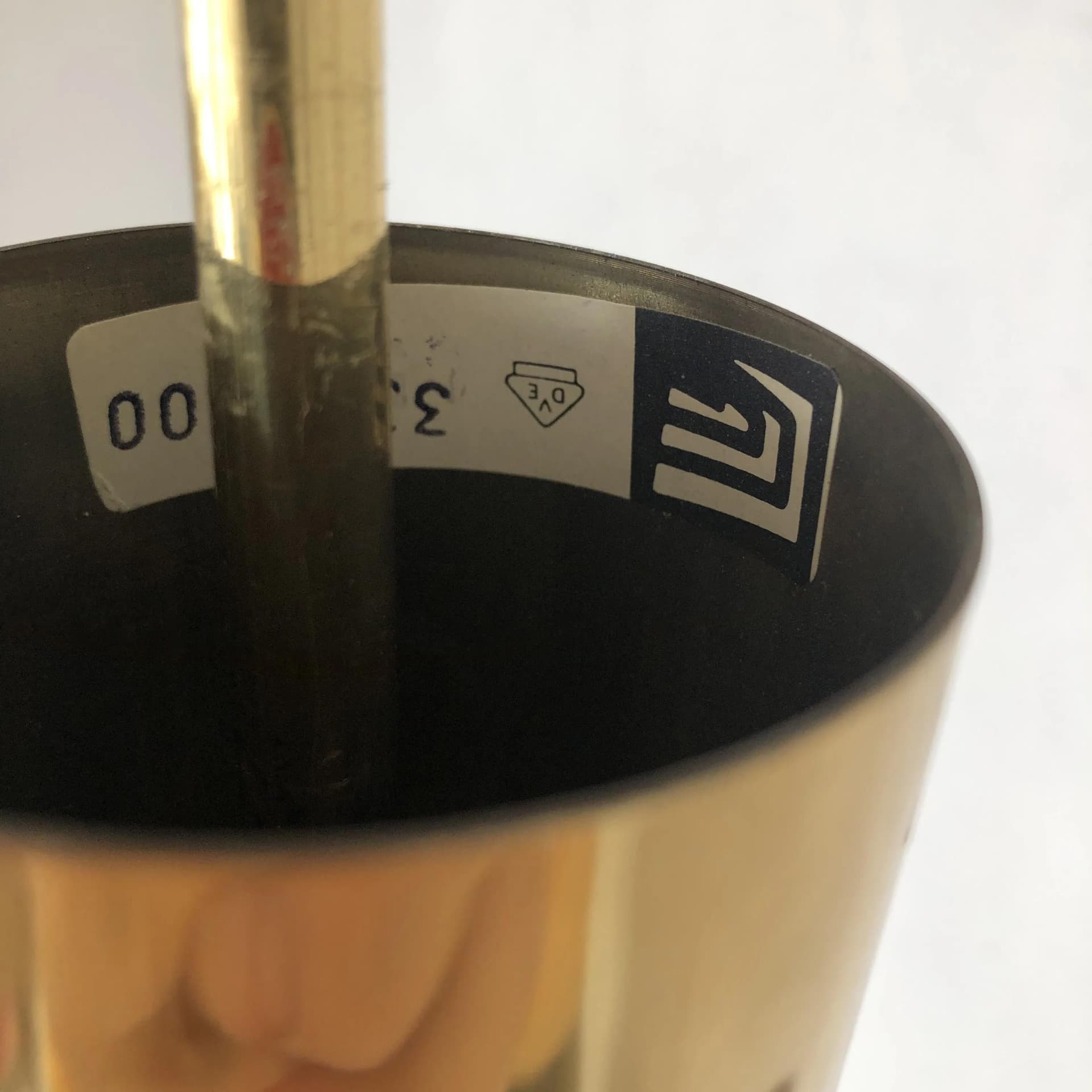 Żyrandol, złoty, mosiądz, Cosack Leuchten, Niemcy, lata 70. - 18205