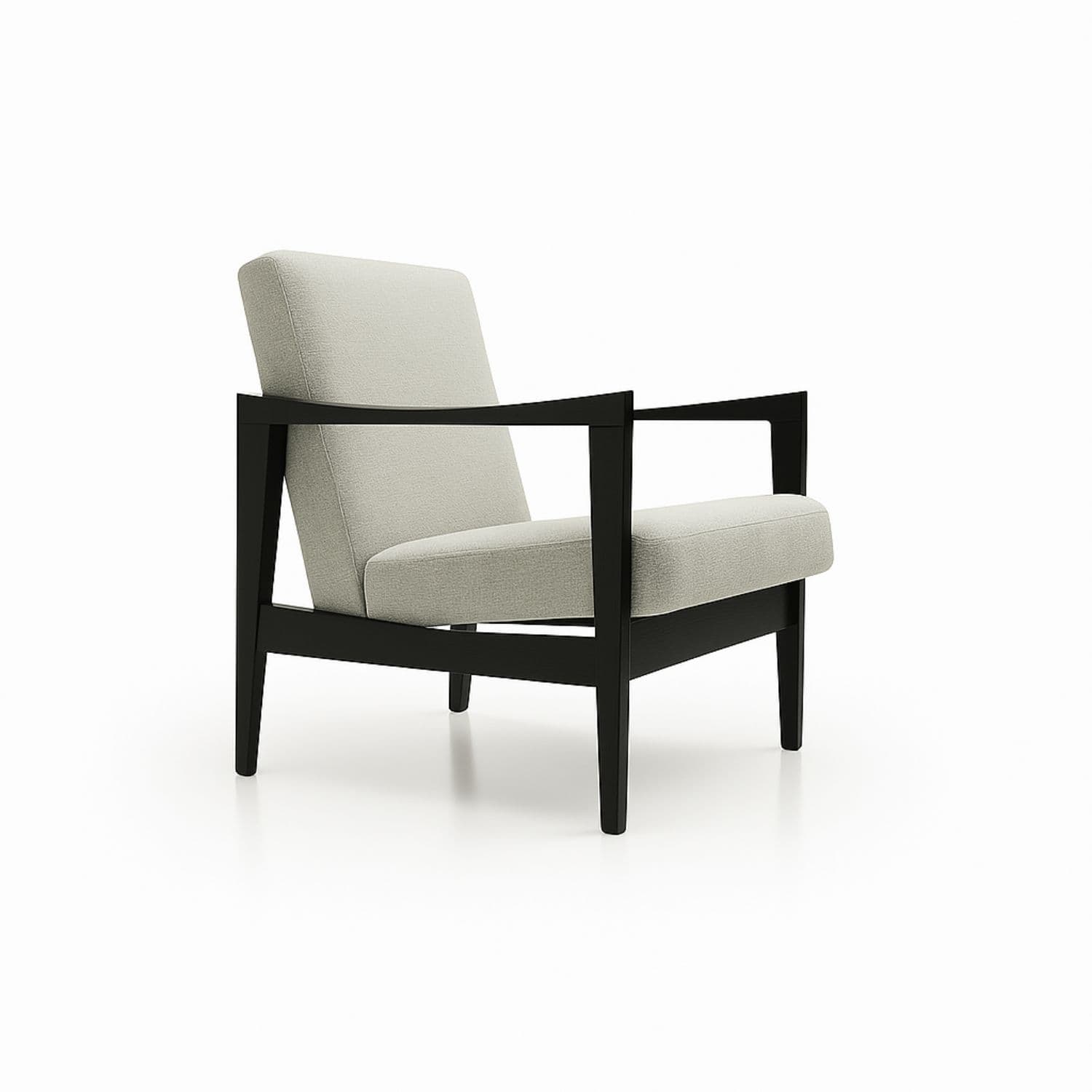 CK57 armchair with an oak frame and Synergy wool upholstery