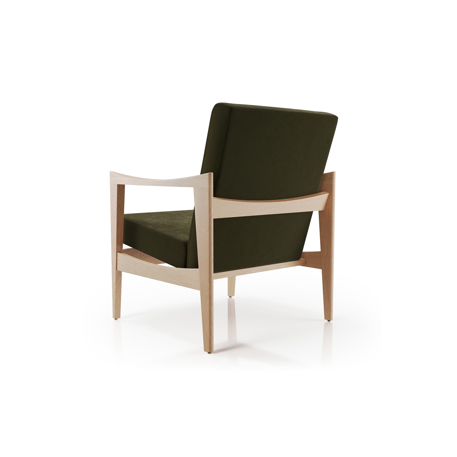 CK57 armchair with an oak frame and Synergy wool upholstery - 18188