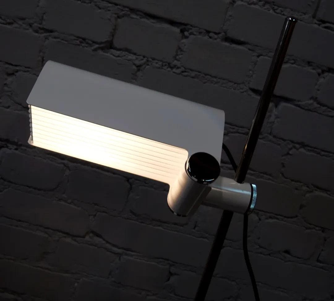 White Minimalist Desk Lamp, by W. Braun Feldweg for Doria, Germany, 1960s - 18508