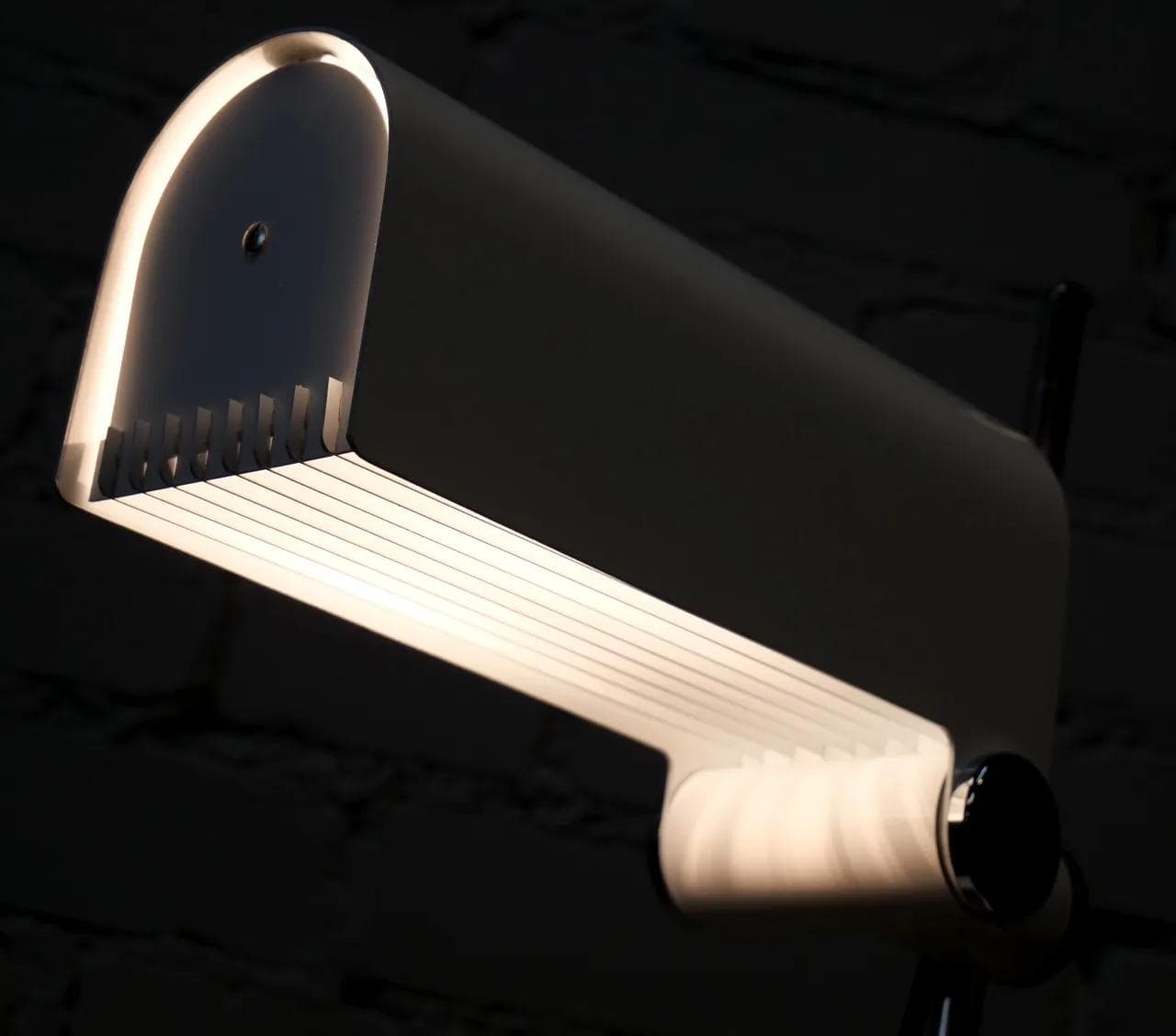 White Minimalist Desk Lamp, by W. Braun Feldweg for Doria, Germany, 1960s - 18516