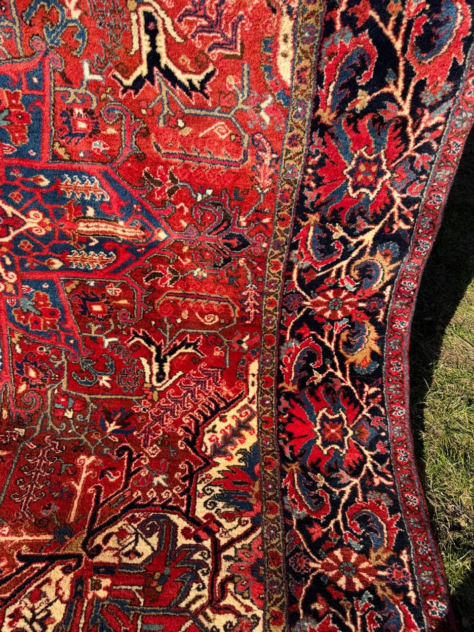 Rug Heriz 350x270 cm, red, wool, Iran, 1980s. - 250338