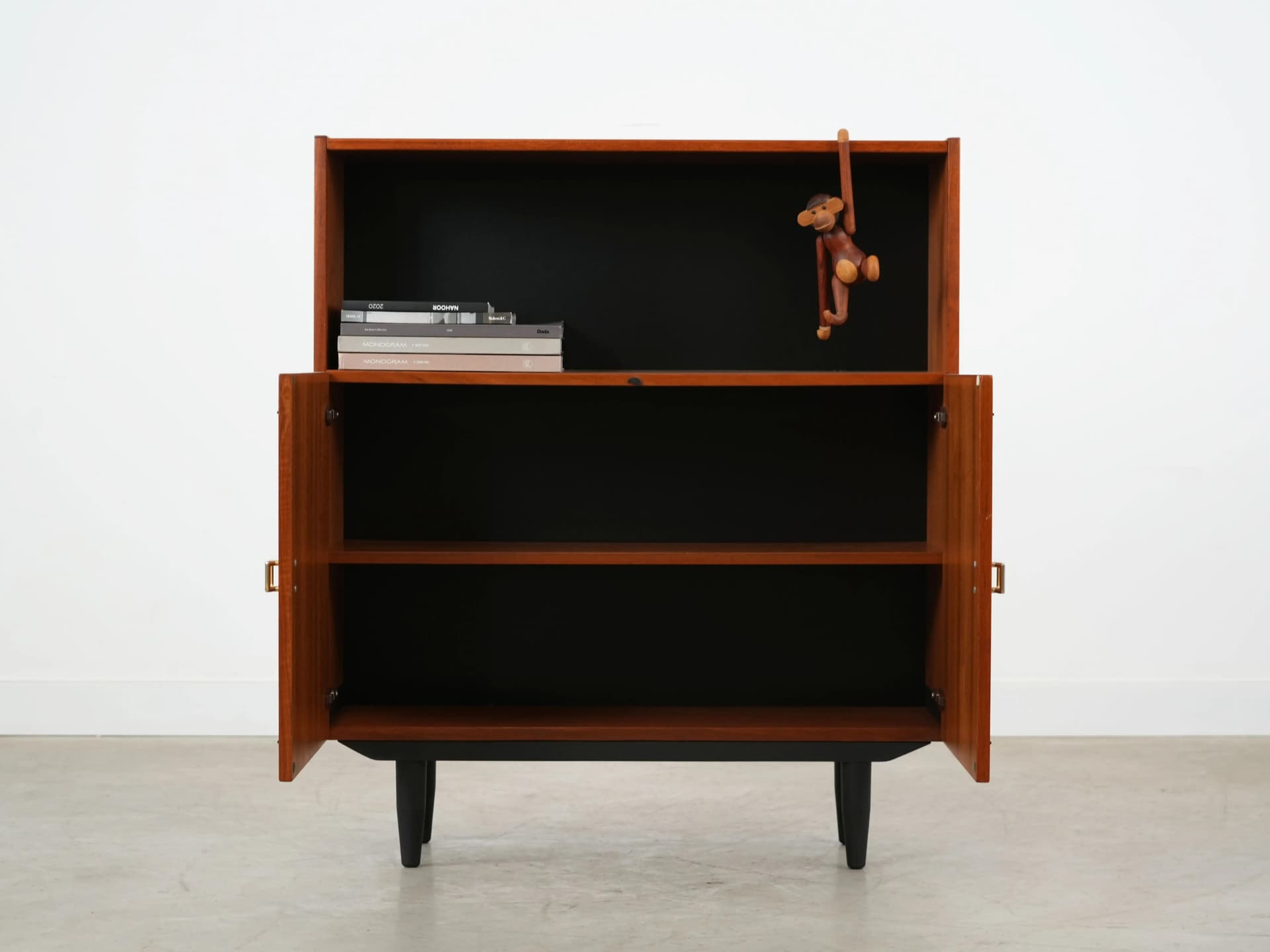 Bookcase, orange teak, Denmark, 1970s - 18306