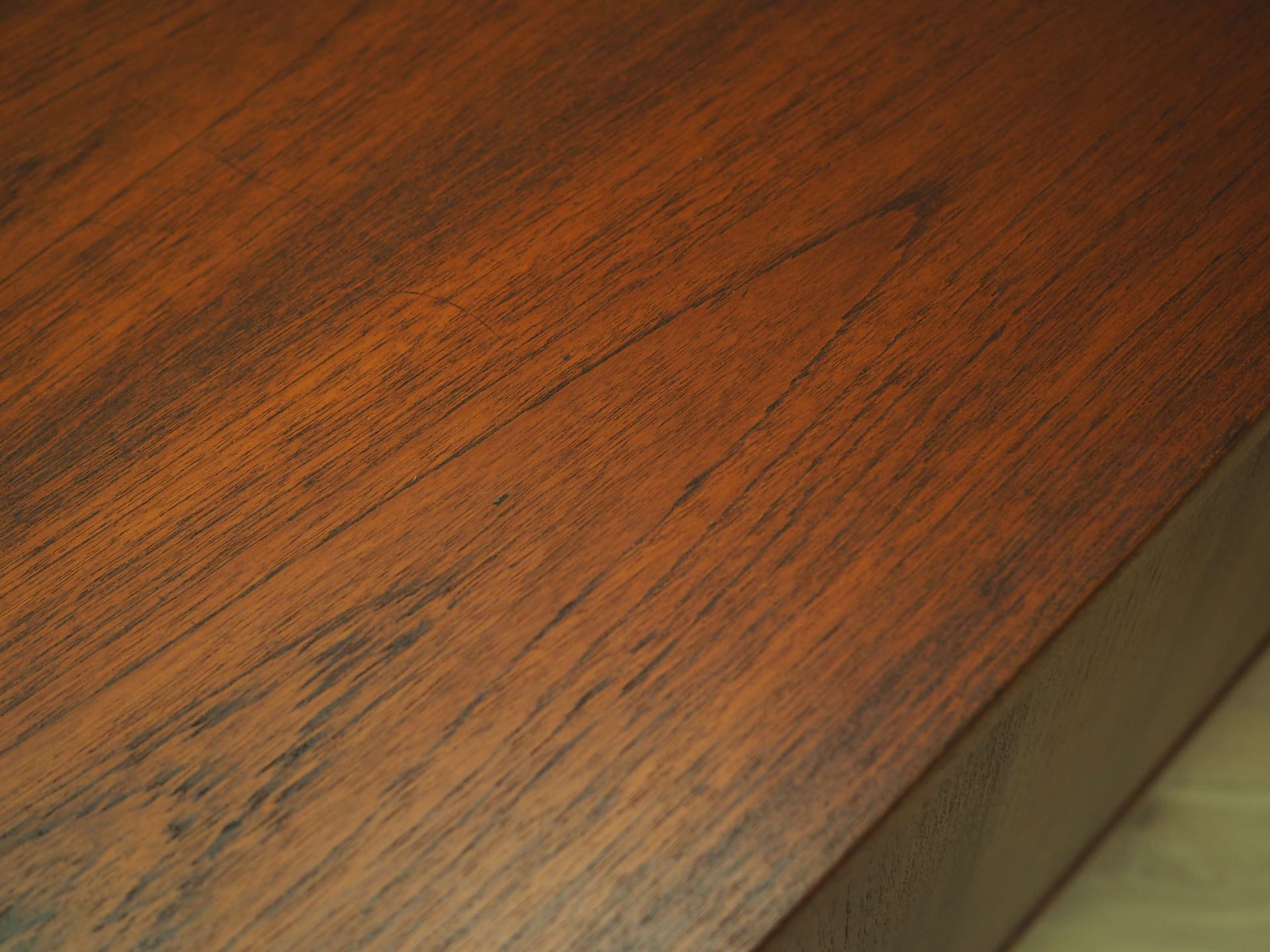 Sideboard RY 26, teak brązowy ciemny, proj. H. J. Wegner, Ry Møbler, Dania, lata 60. - 76992