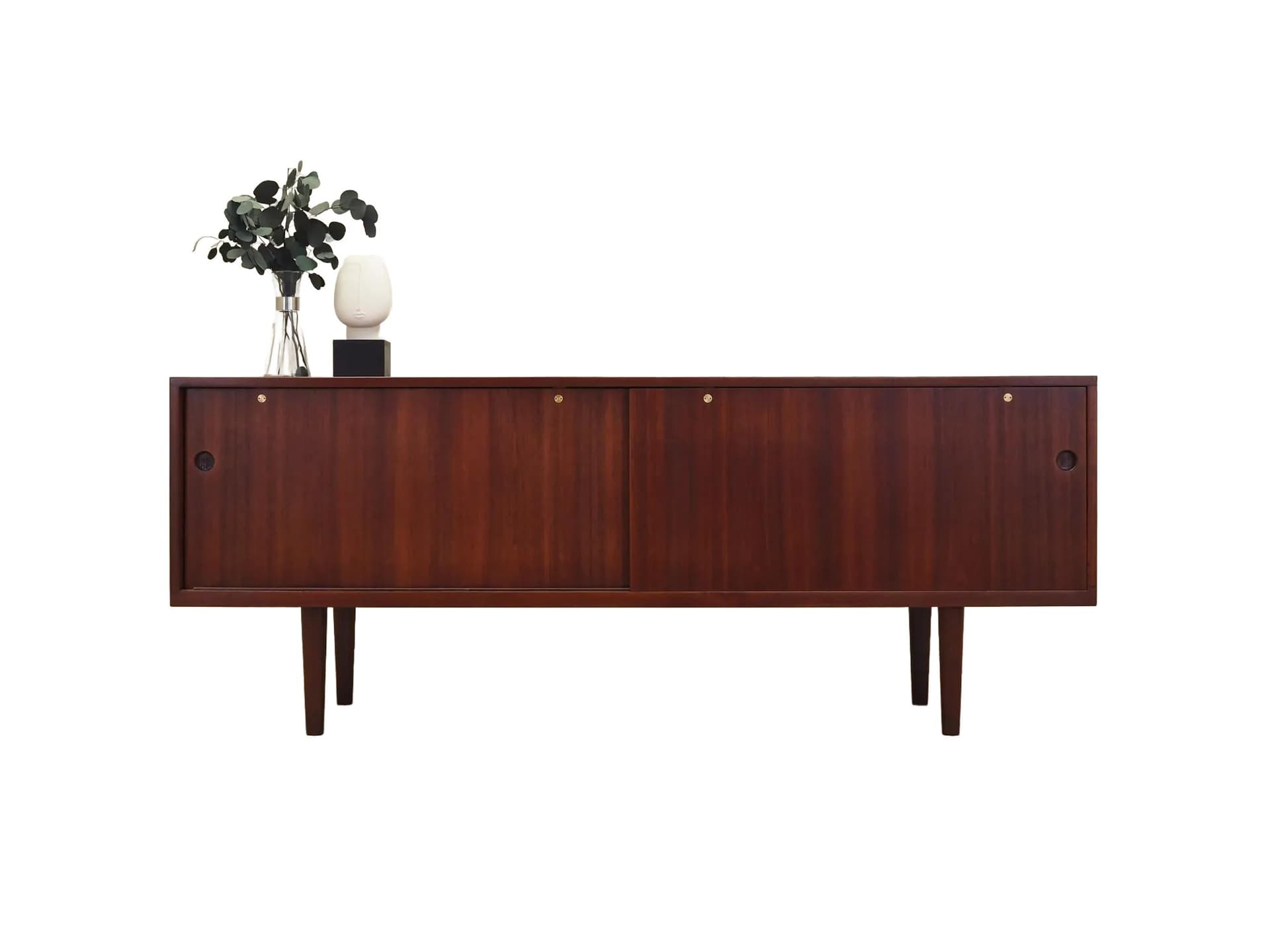 Sideboard RY 26, teak brązowy ciemny, proj. H. J. Wegner, Ry Møbler, Dania, lata 60.