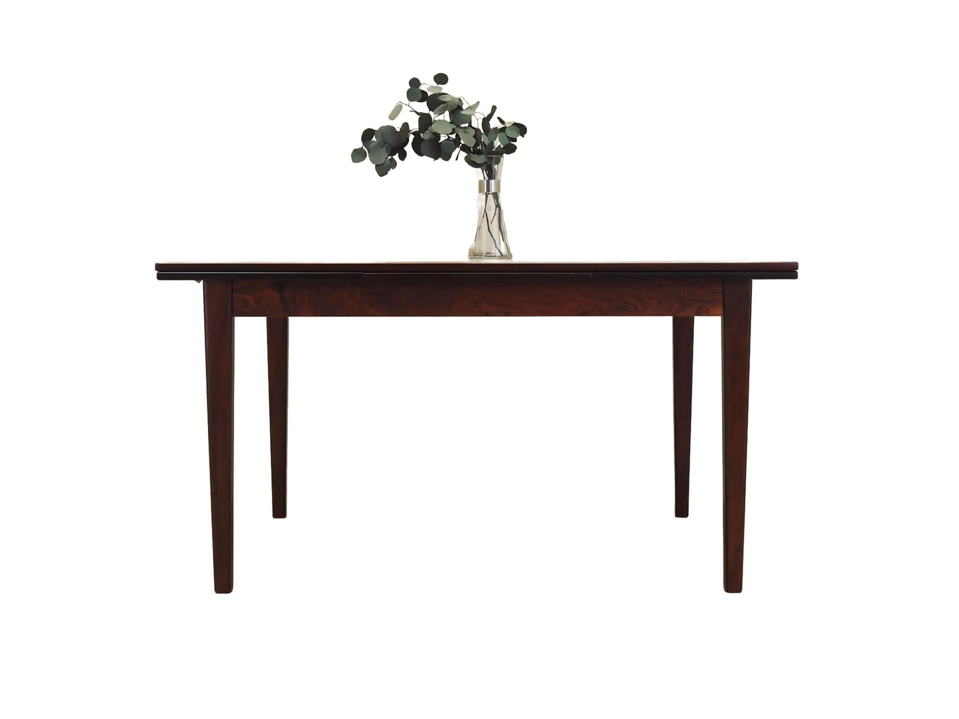 Rectangular table, brown rosewood, Denmark, 1970s.