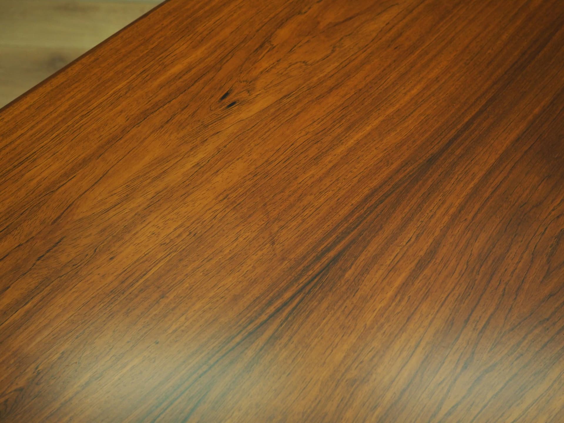 Rectangular table, brown rosewood, Denmark, 1970s. - 18262