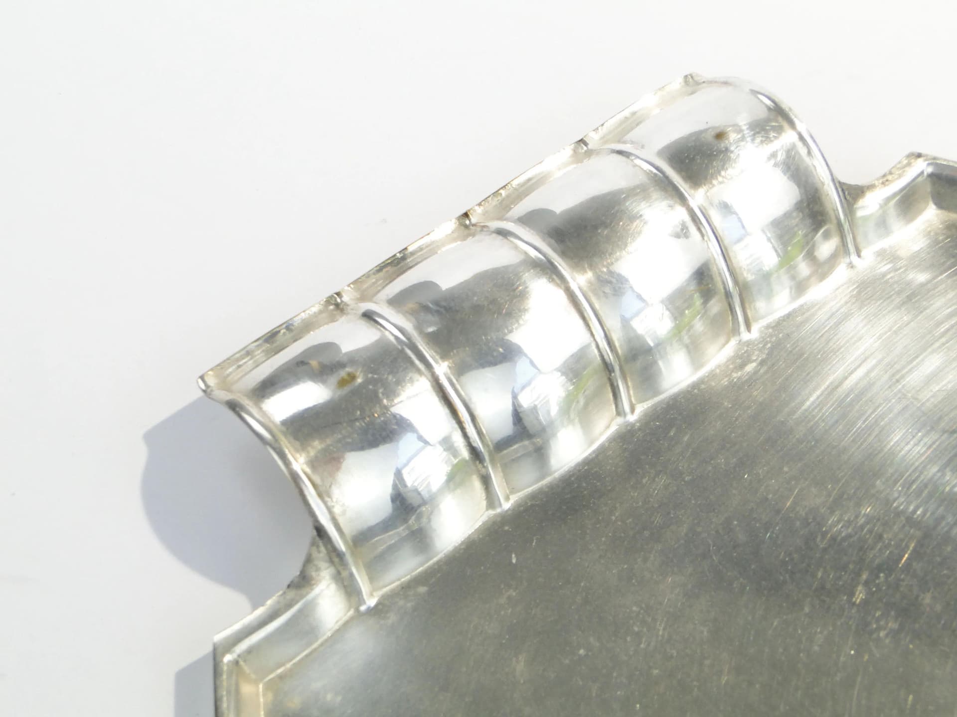 Tray Art Deco, silver, brass, Sandrik, Austria, 1920s - 18360