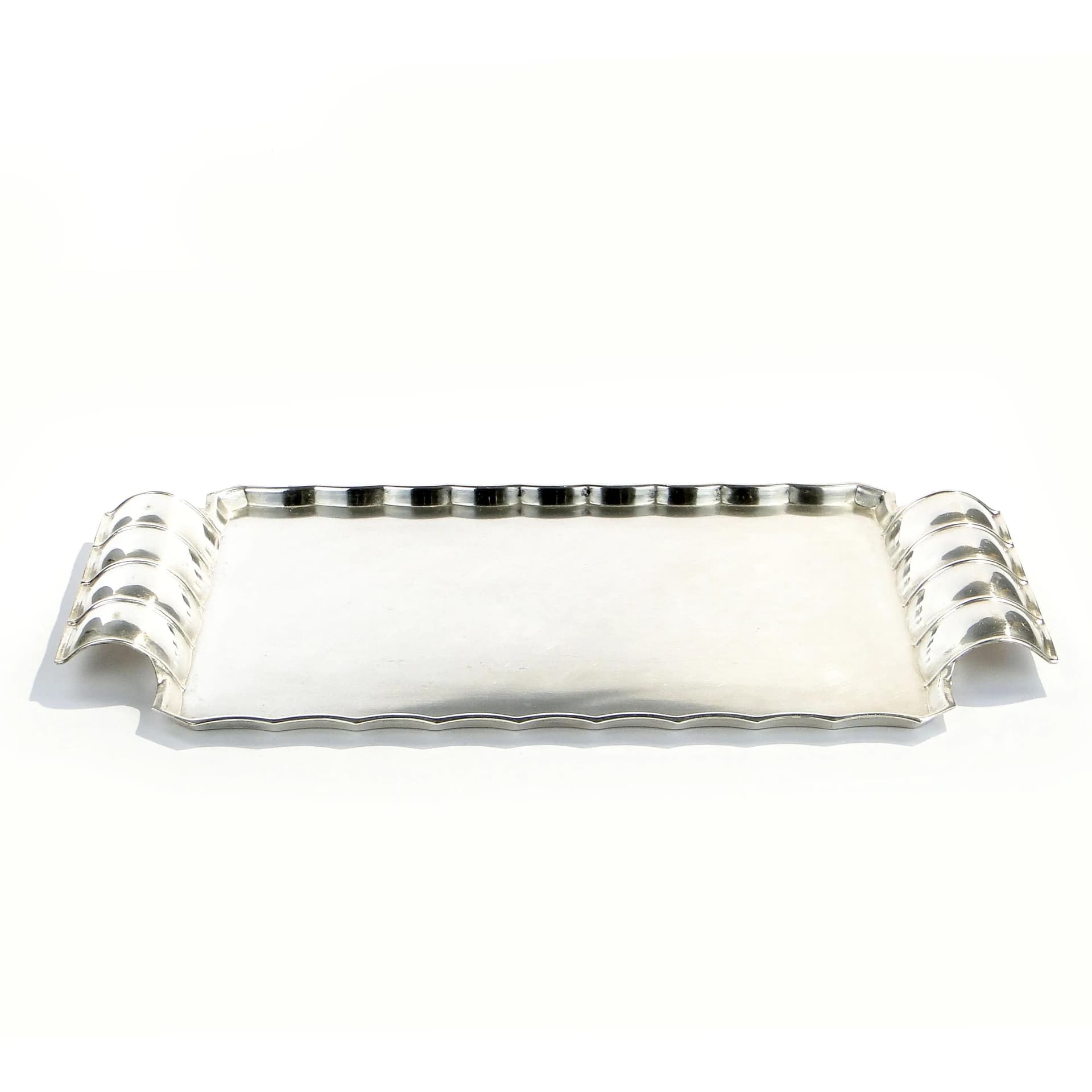 Tray Art Deco, silver, brass, Sandrik, Austria, 1920s - 18354