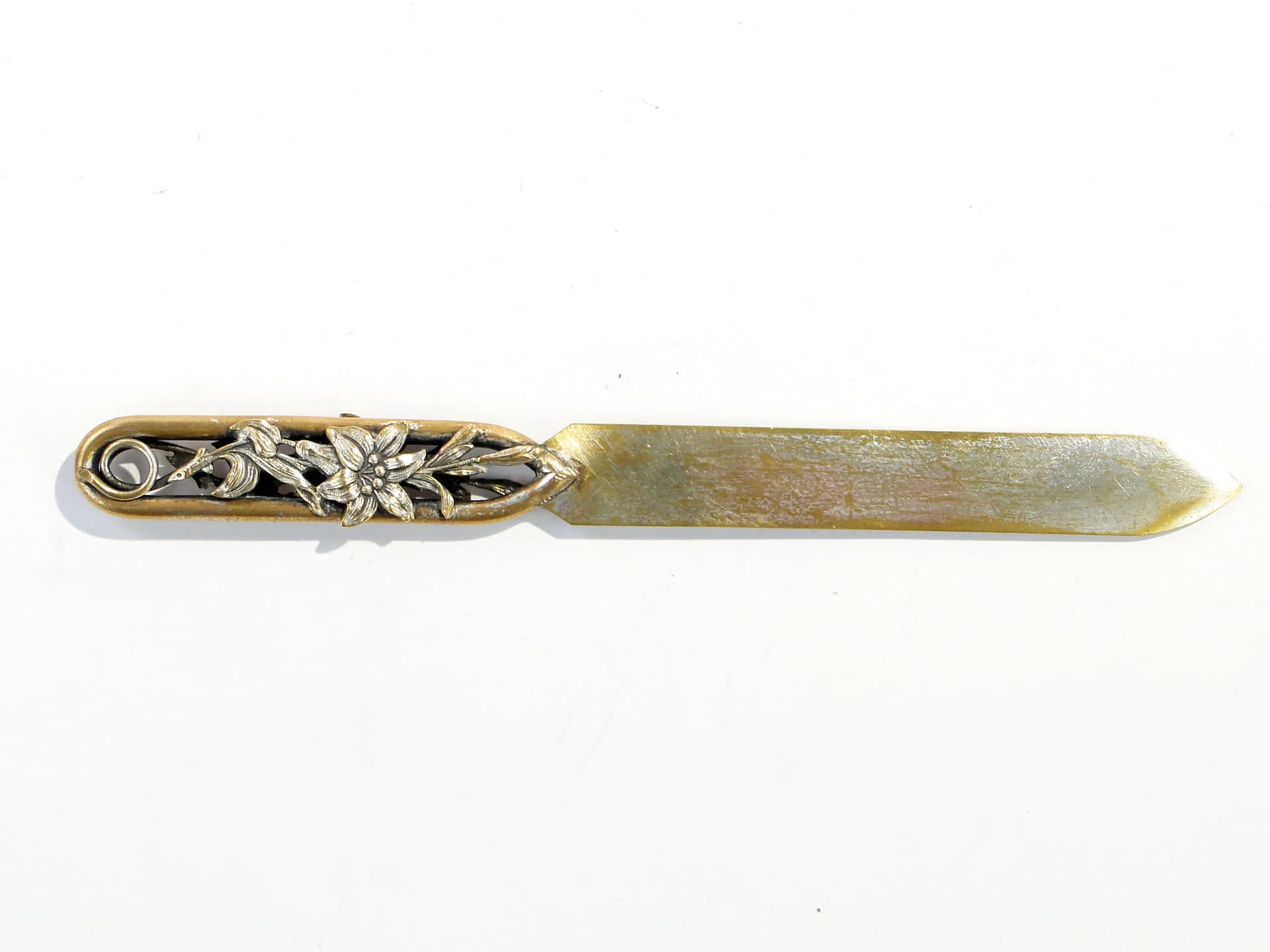 Letter opener Art Nouveau, golden, brass, Germany, 1920s. - 1891