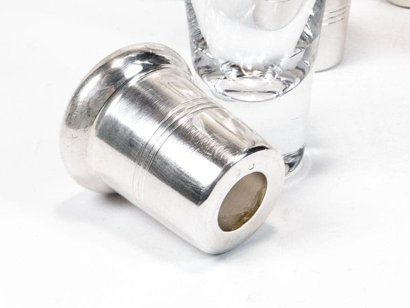 Komplet kieliszków do likieru, kryształ transparentny, lata 50. - 253333