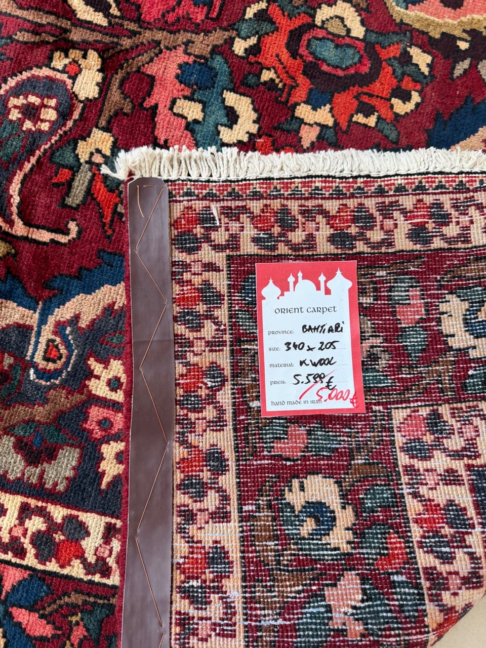 Dywan perski Bahtiari Hamadan, multikolor, wełna, Iran - 253353