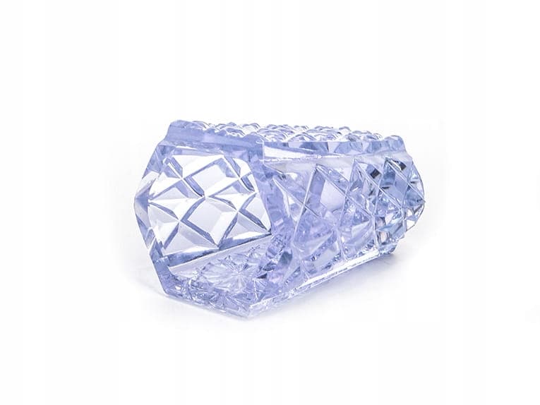 Komplet kieliszków Art Deco, lawendowy, kryształ, Czechosłowacja, lata 40. - 253411